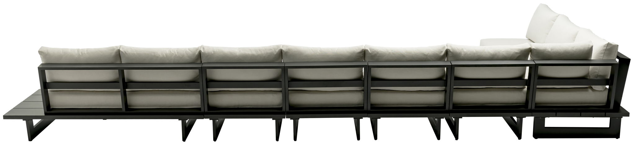 Maldives - 7 Piece Water Resistant Outdoor Patio Modular Sectional With Gray Base - Urban Living Furniture (Los Angeles, CA)
