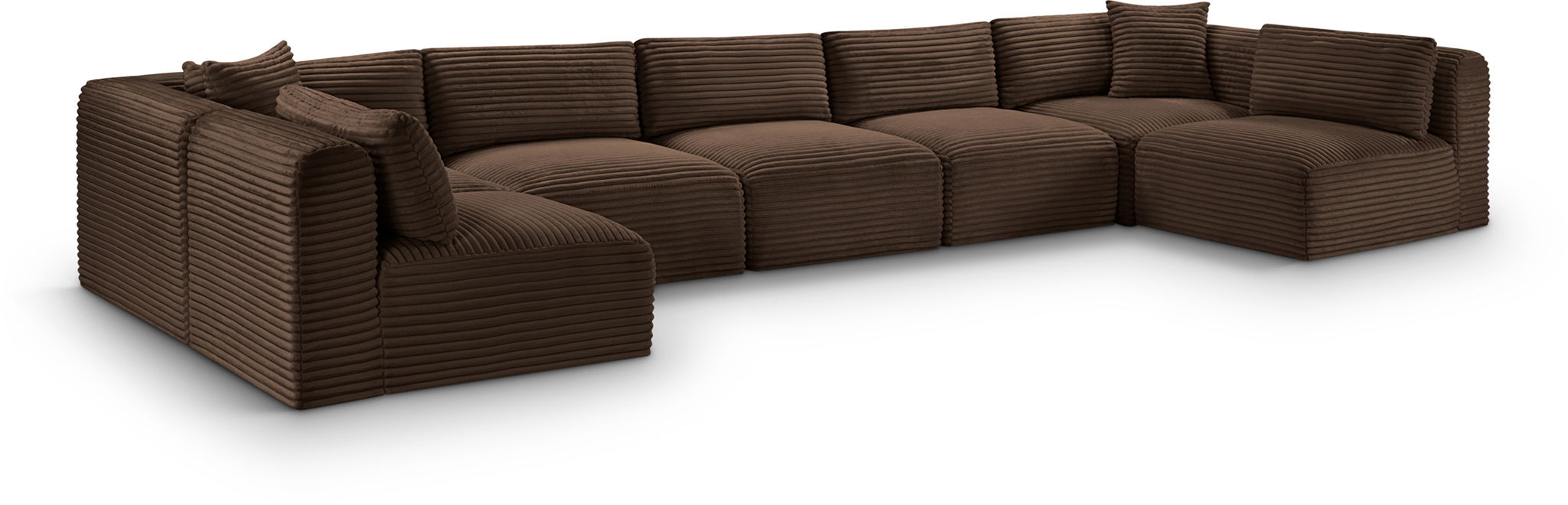 Shaggy - 7 Piece Modular U-Shaped Armless Sectional - Urban Living Furniture (Los Angeles, CA)
