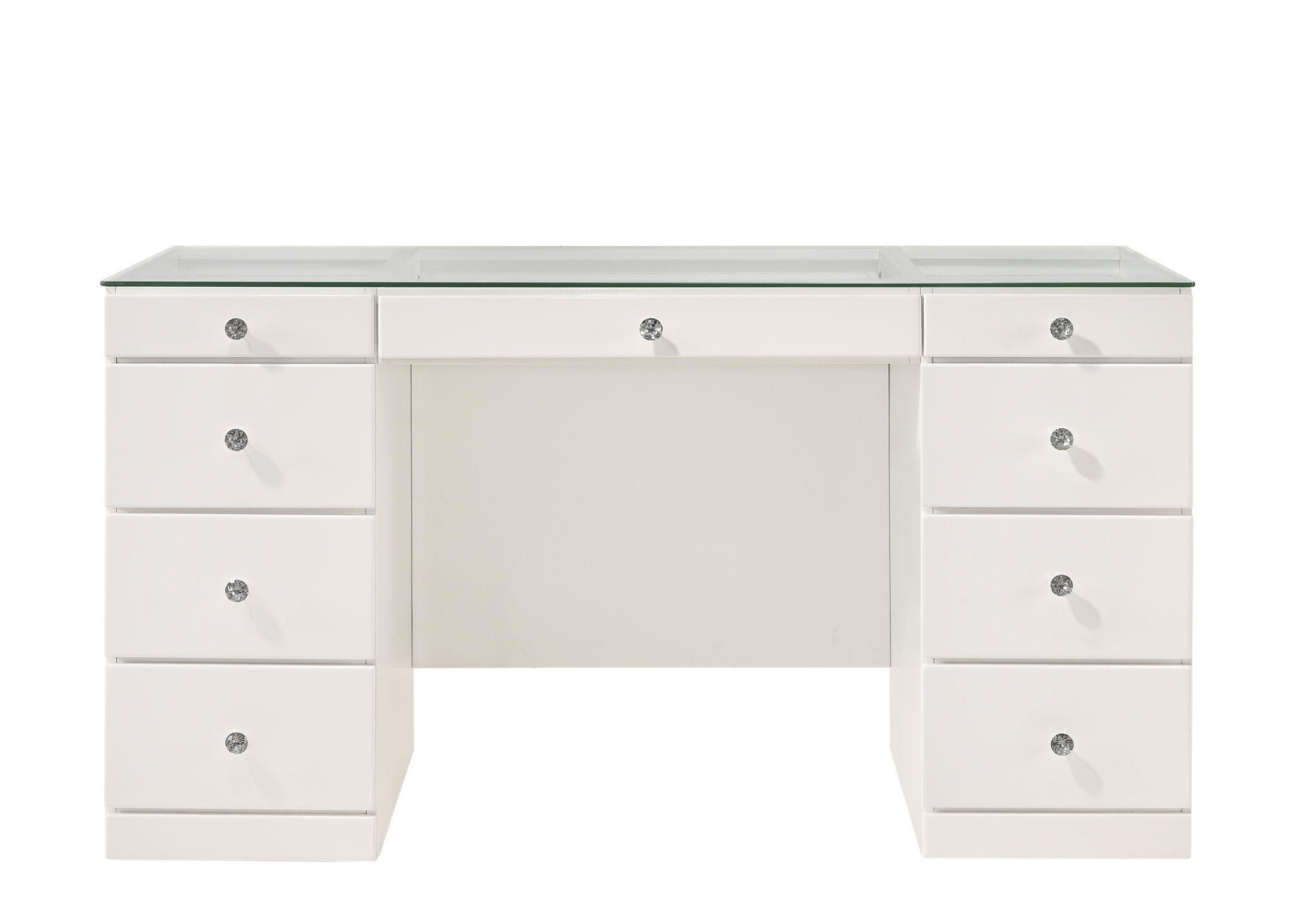 Avery - Vanity Desk With Glass Top - Urban Living Furniture (Los Angeles, CA)