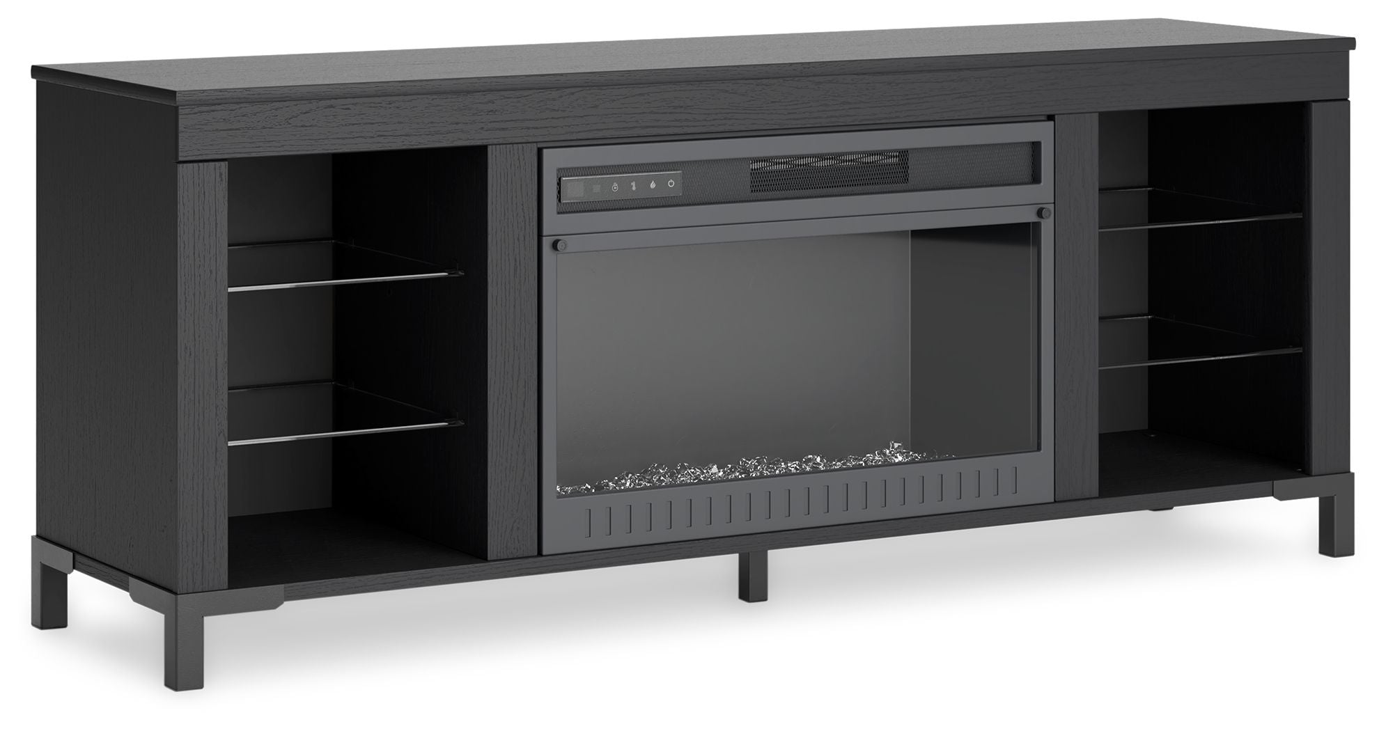 Cayberry - Black - TV Stand With Fireplace - Urban Living Furniture (Los Angeles, CA)