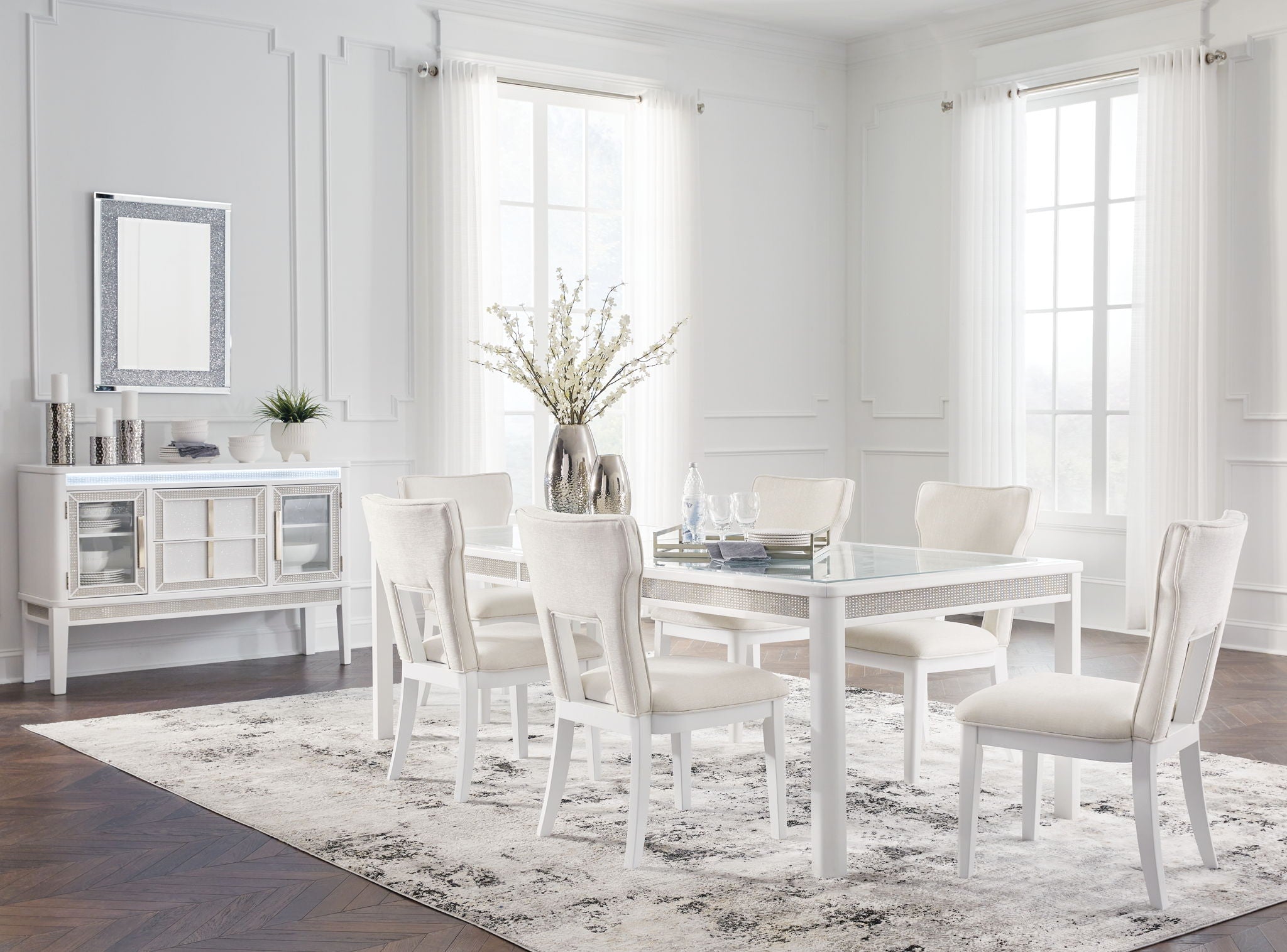 Chalanna - Rectangular Dining Room Extension Table Set - Urban Living Furniture (Los Angeles, CA)