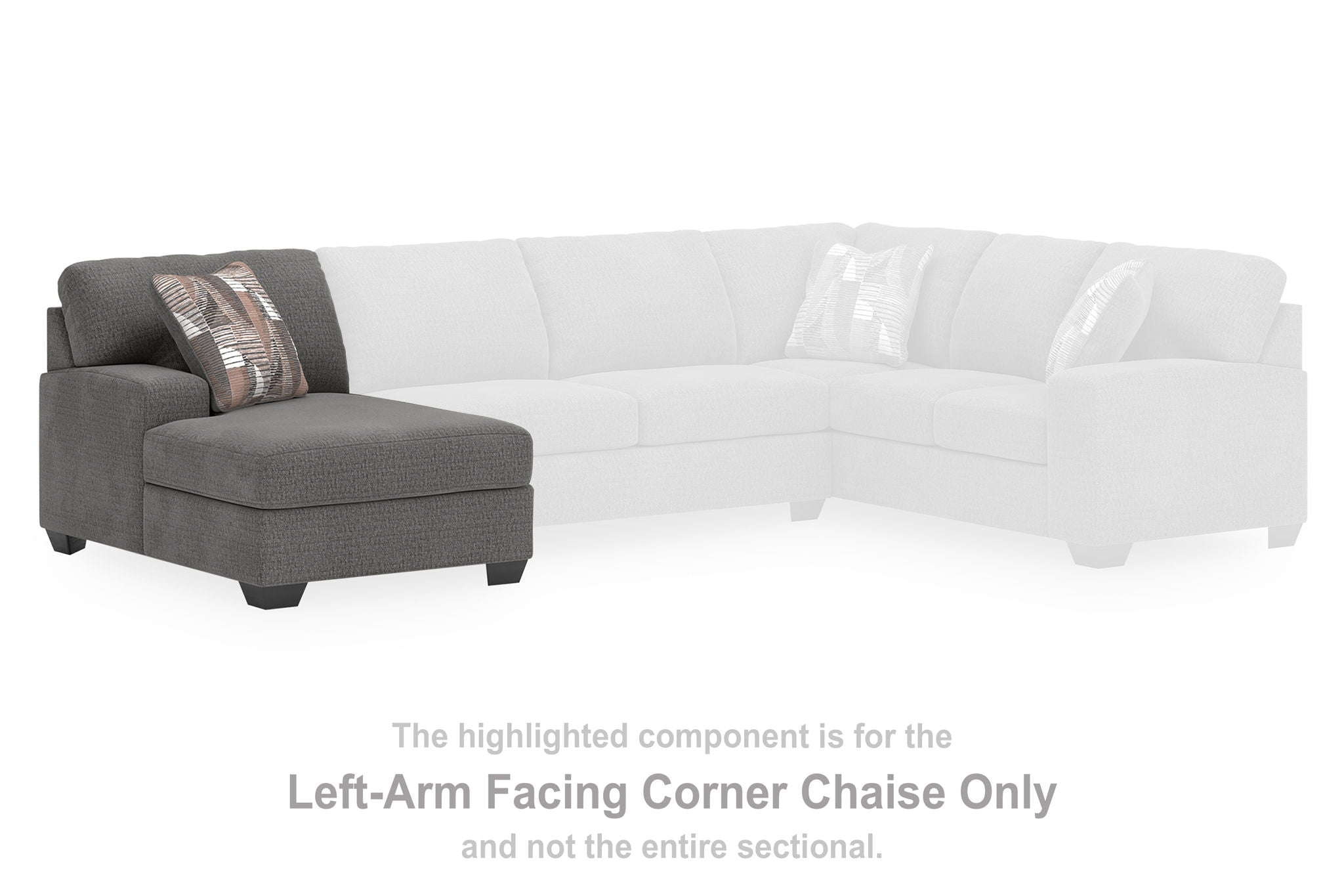 Clarington - LAF Corner Chaise - Greystone - Urban Living Furniture (Los Angeles, CA)