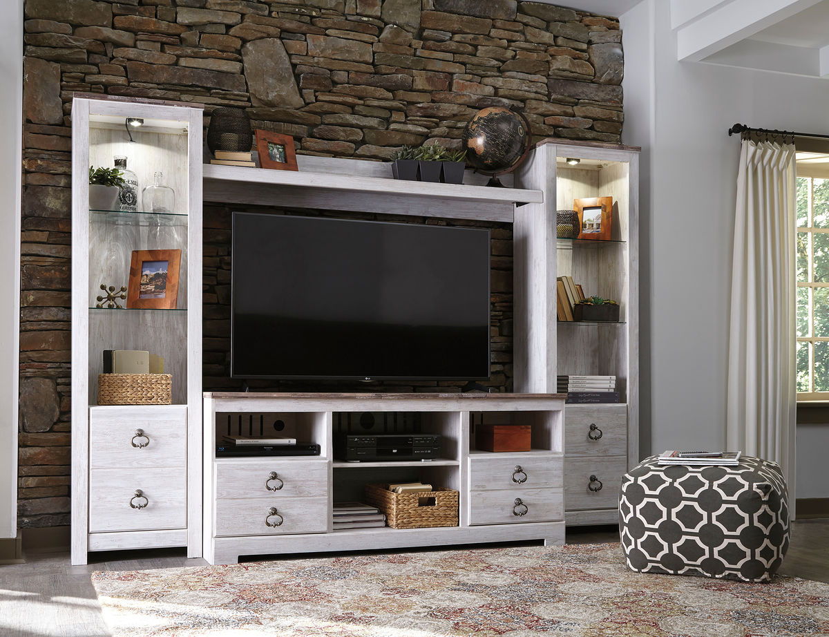 Willowton - Entertainment Center With Fireplace Option - Urban Living Furniture (Los Angeles, CA)