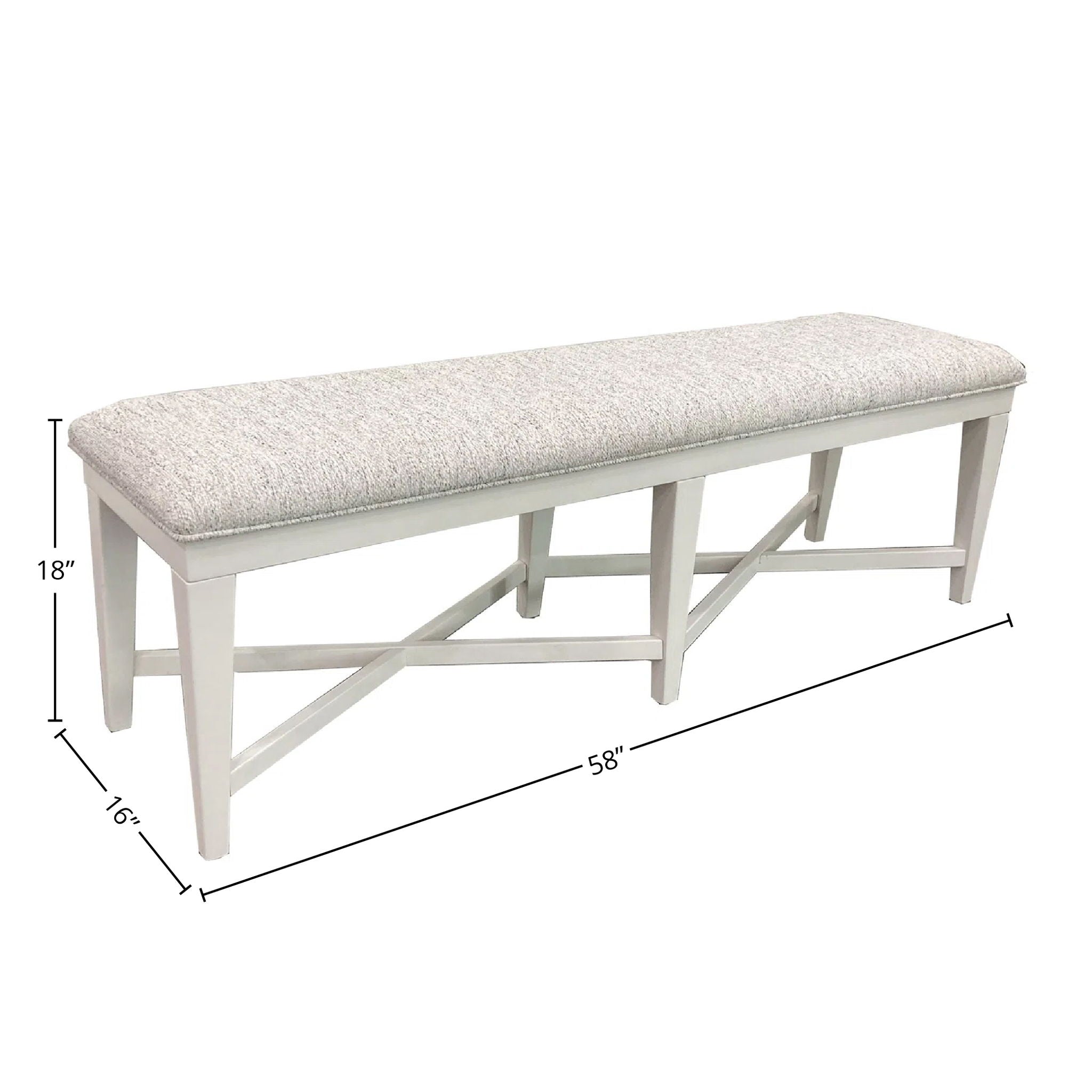 Americana Modern Dining - Upholstered Bench - Cotton - Urban Living Furniture (Los Angeles, CA)