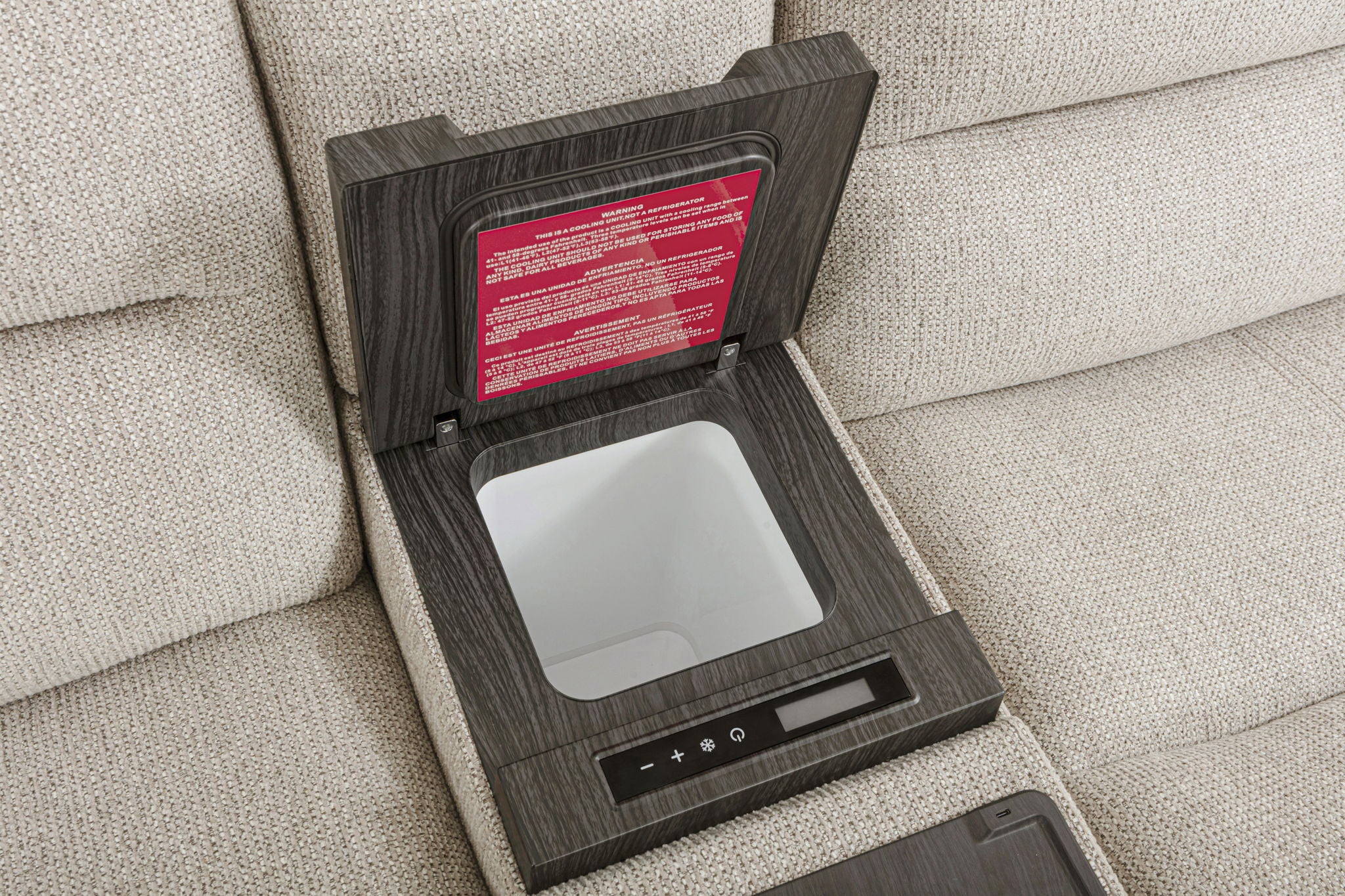 Felix - Power Tilt Console With Beverage Chiller - Mari Fawn