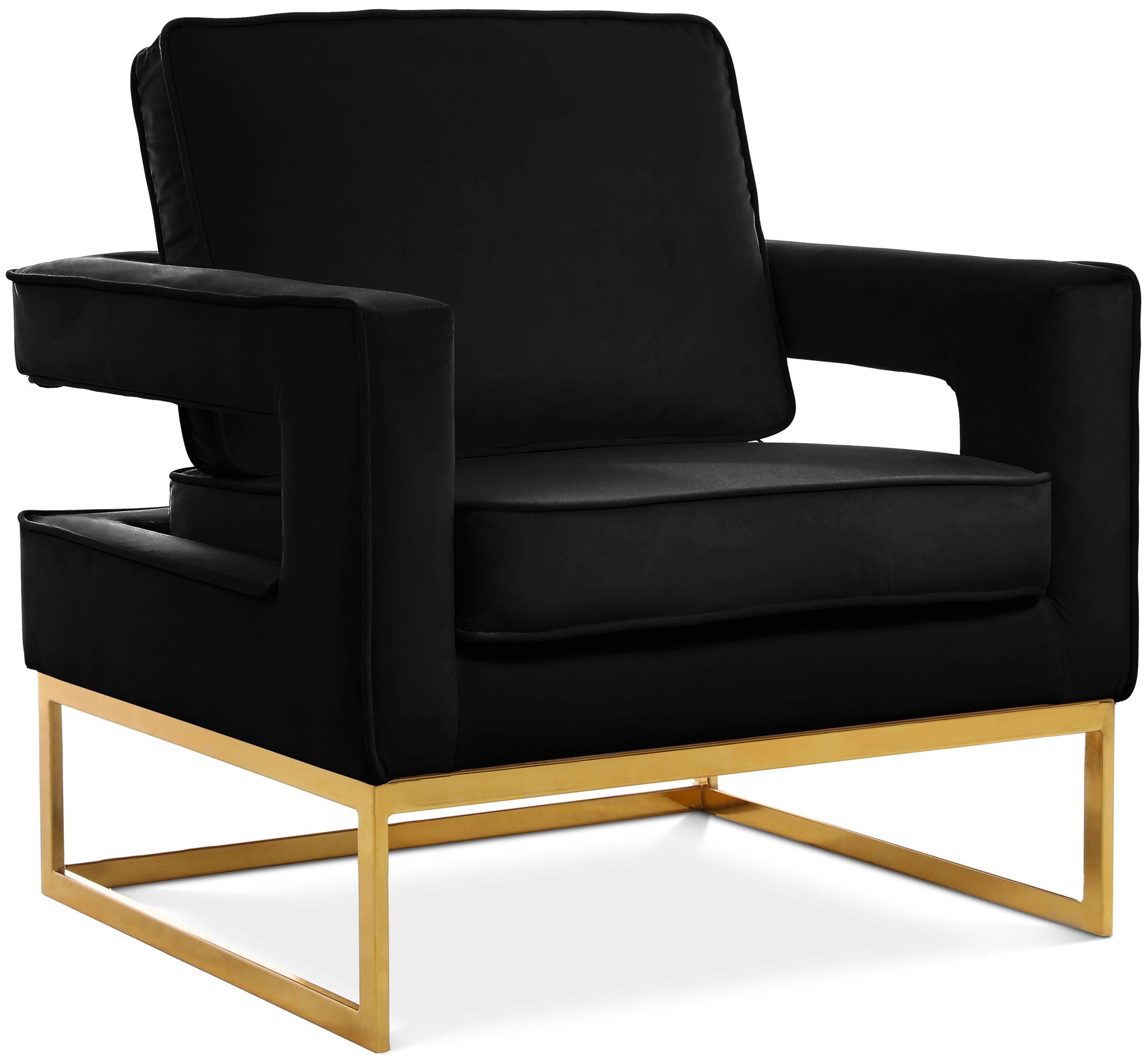 Noah - Accent Chair with Gold Legs - Urban Living Furniture (Los Angeles, CA)