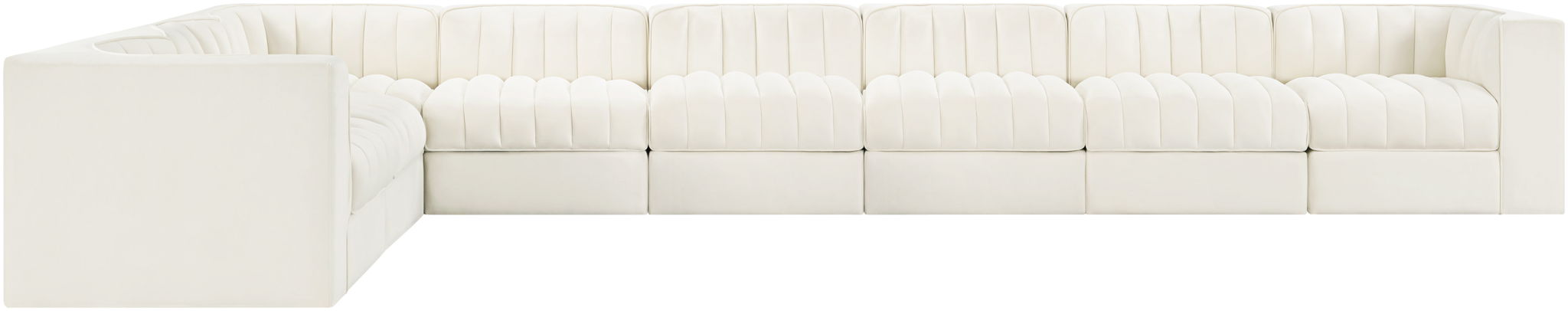 Rummi - Velvet Performance Fabric Upholstered 8 Piece Modular Sectional (With 3 Corner Chairs) - Urban Living Furniture (Los Angeles, CA)