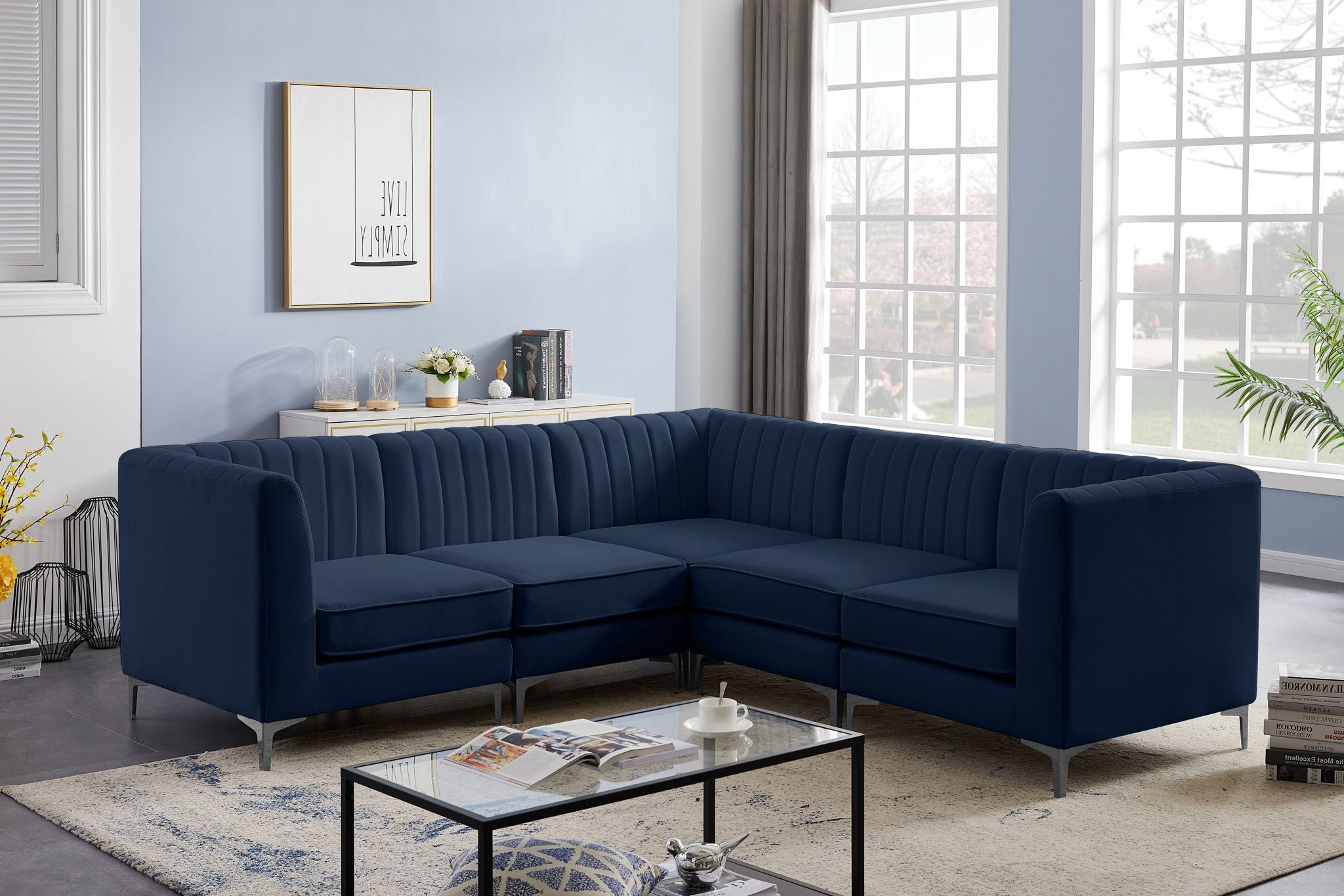 Alina - 5 Piece Modular Corner Sectional - Urban Living Furniture (Los Angeles, CA)