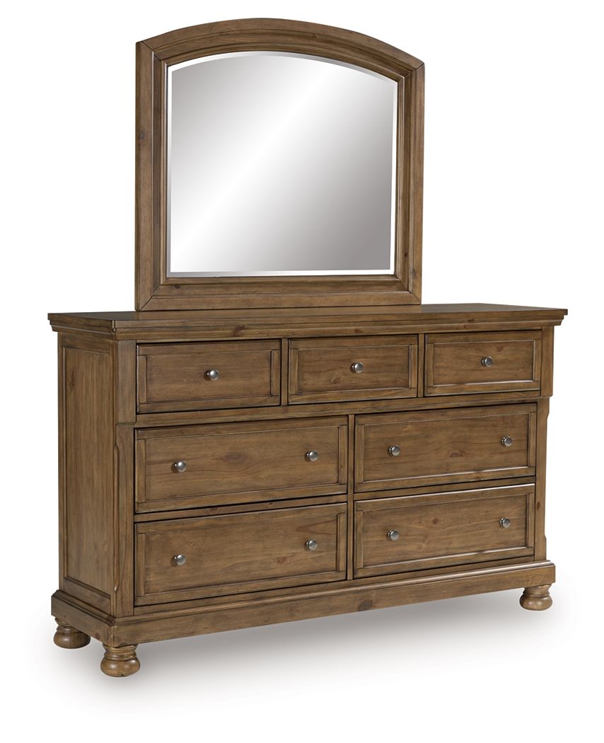 Feddinger - Medium Brown - Dresser And Mirror - Urban Living Furniture (Los Angeles, CA)