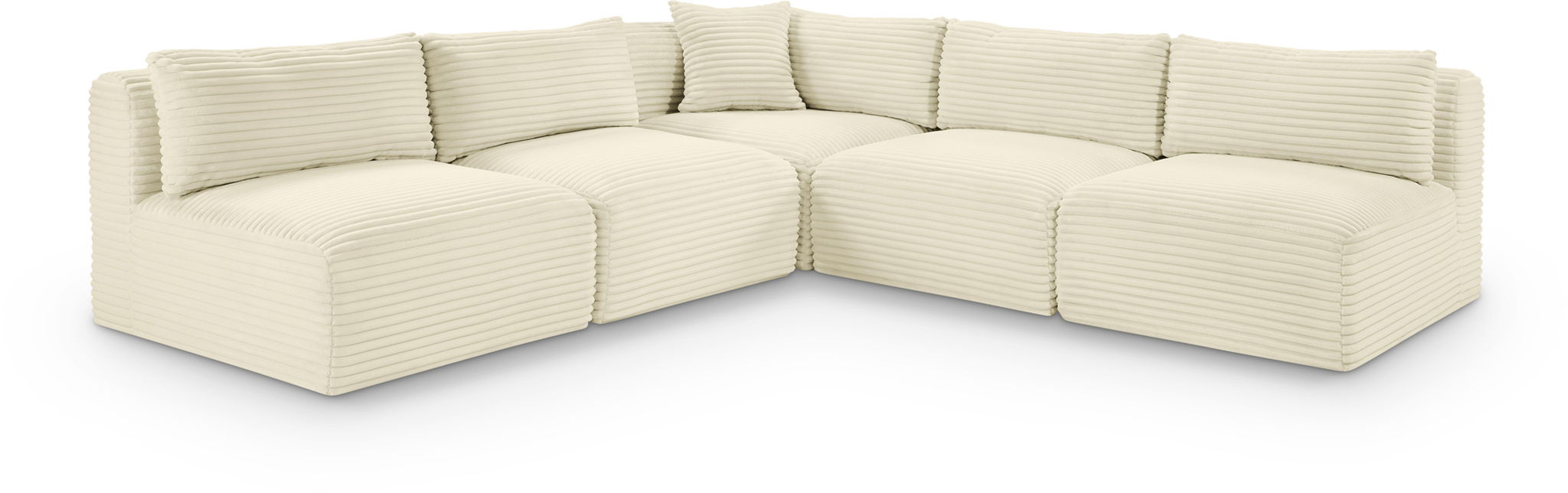 Shaggy - 5 Piece Modular Corner Armless Sectional - Urban Living Furniture (Los Angeles, CA)