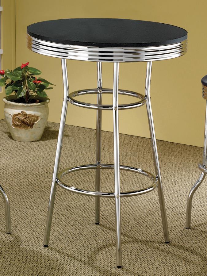 Retro - Round 30" 1950's Bistro Pub Height Bar Table - Urban Living Furniture (Los Angeles, CA)