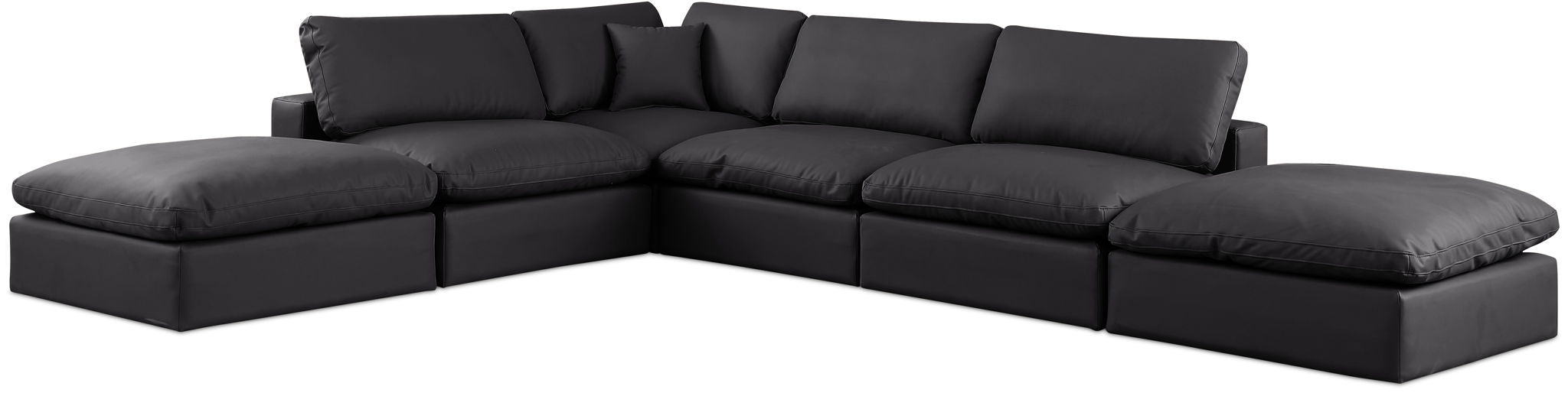 Comfy - 6 Piece Faux Leather Modular Sectional - Urban Living Furniture (Los Angeles, CA)