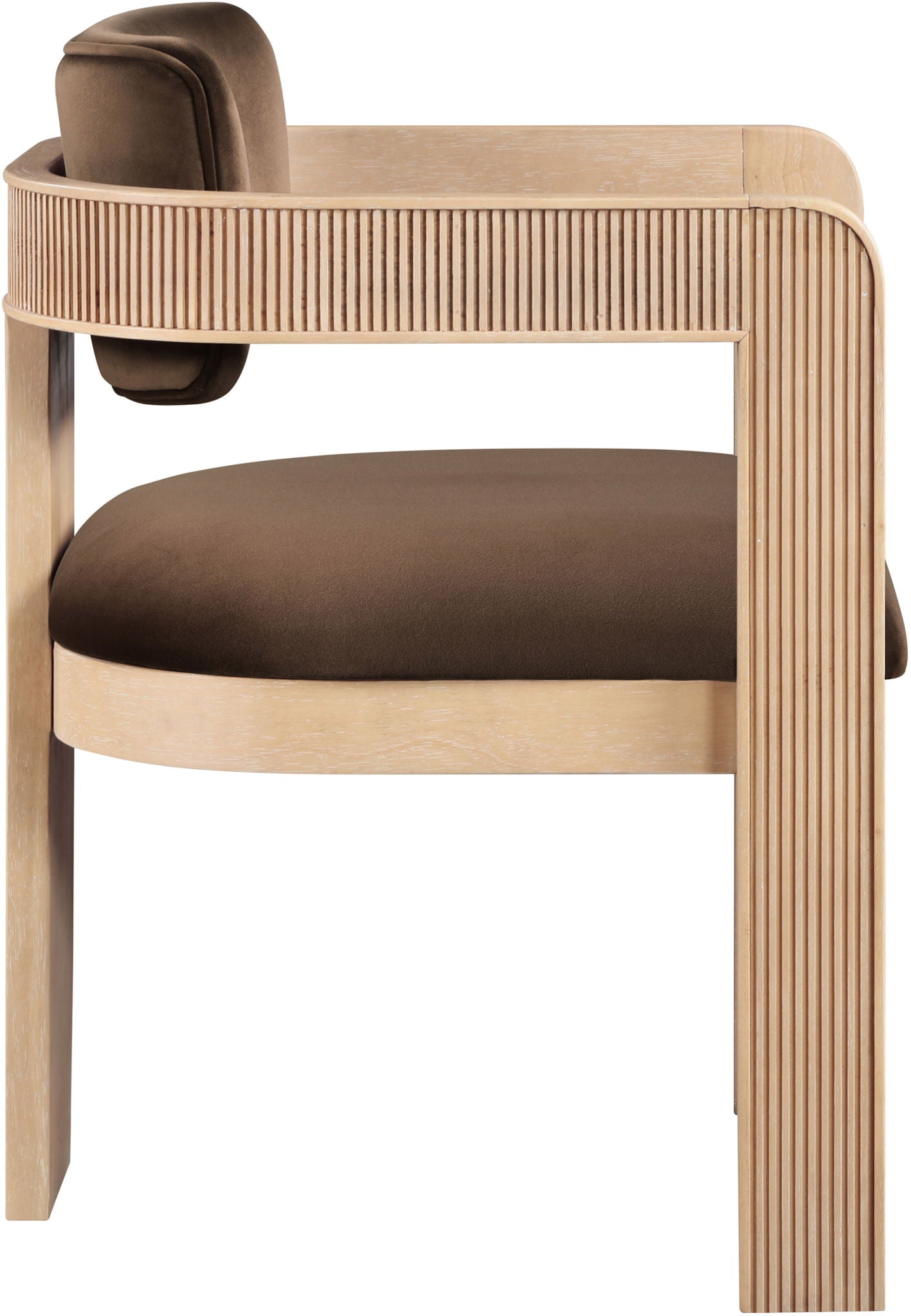 Sacha - Velvet Dining Chair With Natural Base (Set of 2) - Urban Living Furniture (Los Angeles, CA)