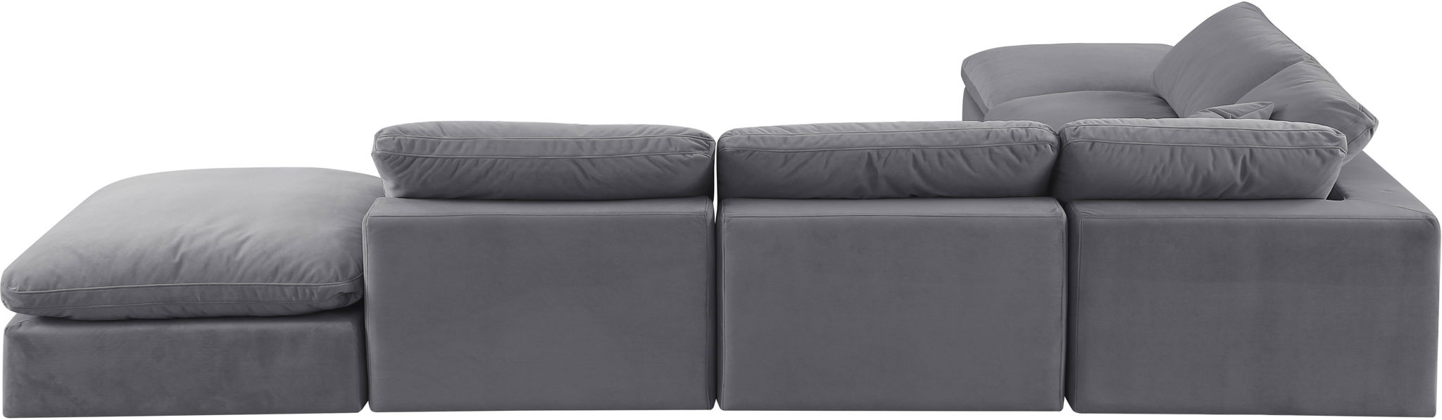 Comfy - 6 Piece Velvet Modular Sectional - Urban Living Furniture (Los Angeles, CA)