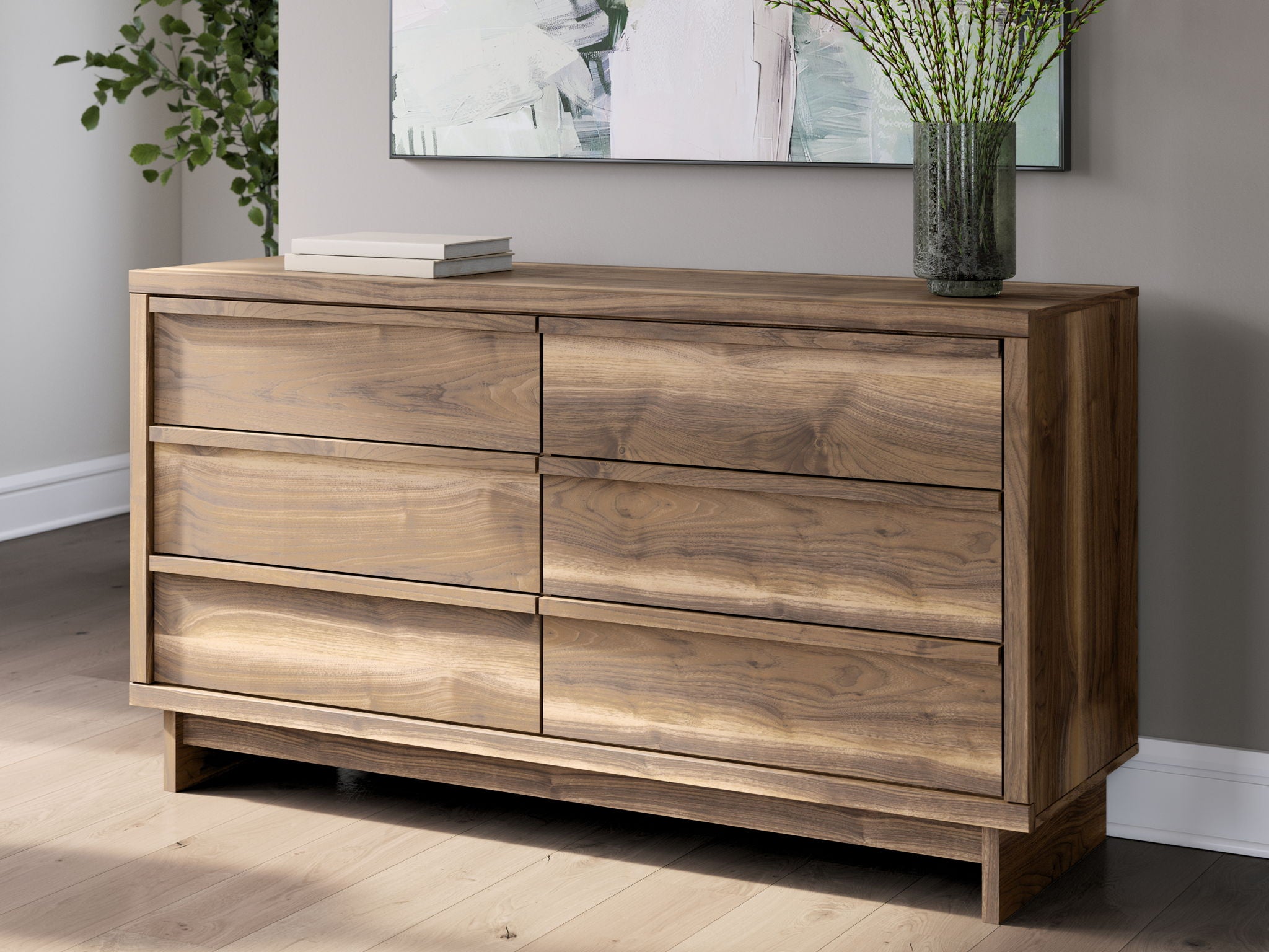 Chirason - Brown - Six Drawer Dresser - Urban Living Furniture (Los Angeles, CA)