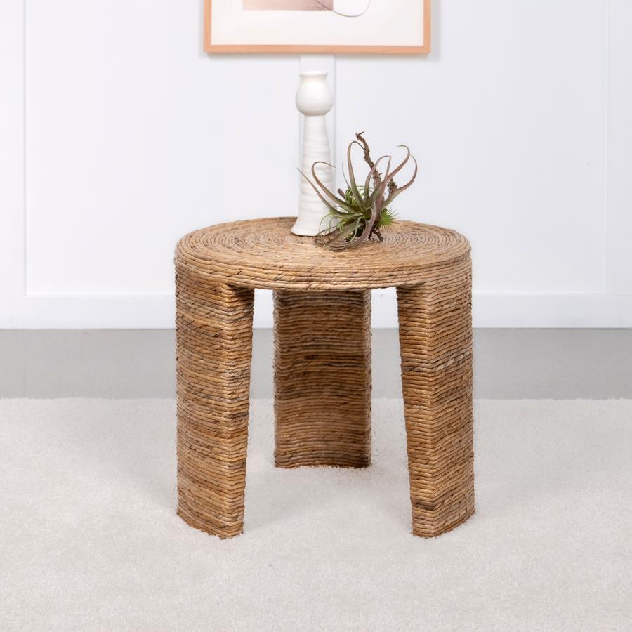 Artina - Woven Rattan Round Table - Urban Living Furniture (Los Angeles, CA)