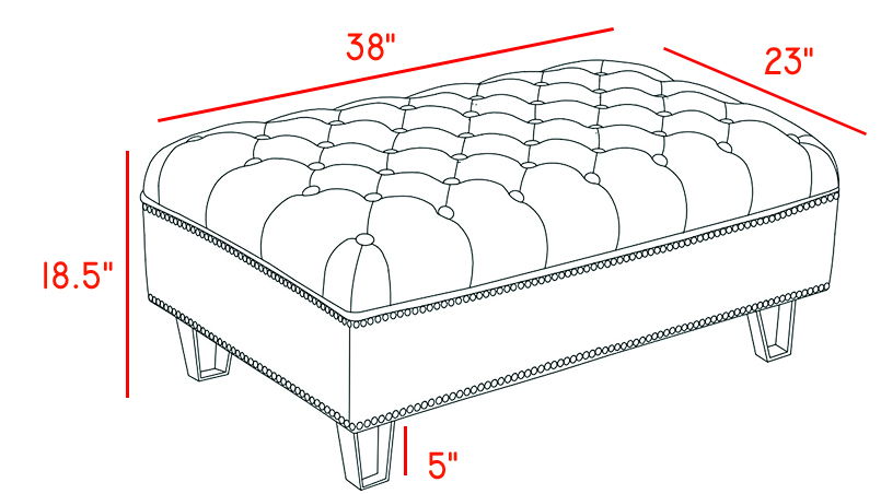Lucas - Ottoman - Urban Living Furniture (Los Angeles, CA)