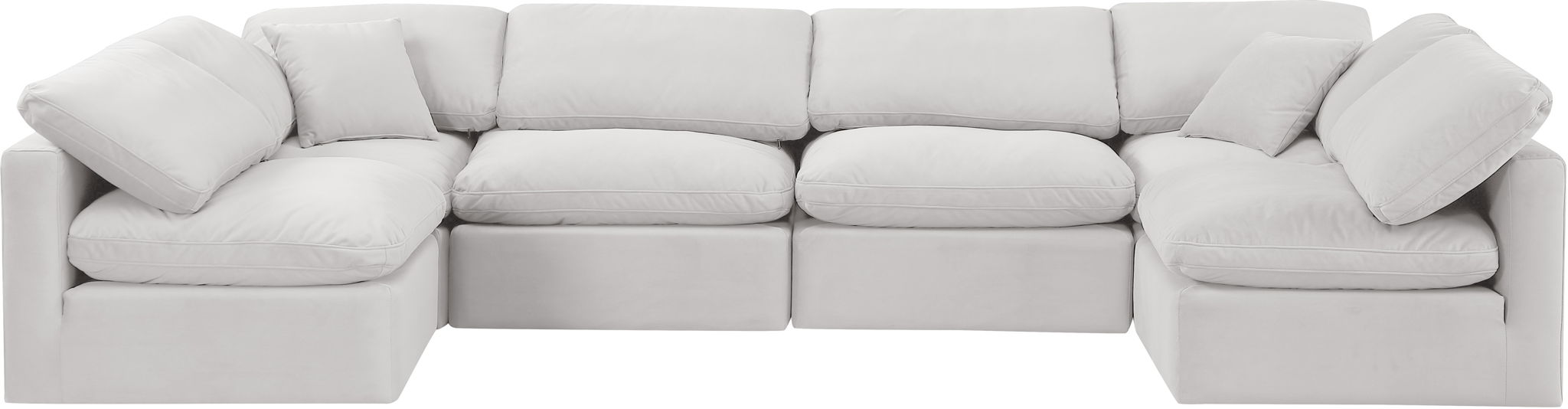 Indulge - Velvet 6 Piece Modular U-Shaped Sectional - Urban Living Furniture (Los Angeles, CA)