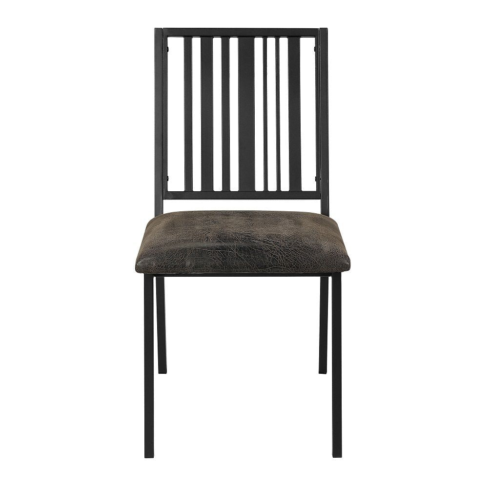 Zudora - Side Chair (Set of 2) - Synthetic Leather & Black - Urban Living Furniture (Los Angeles, CA)