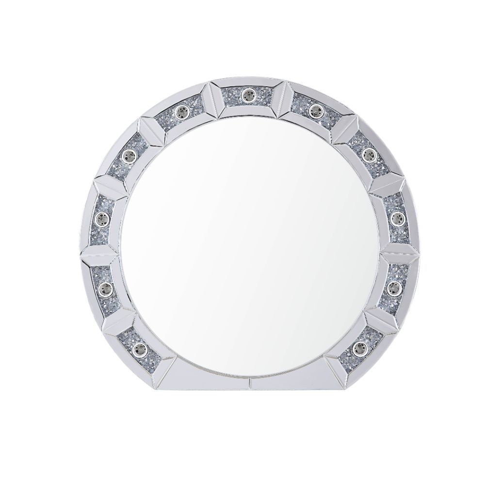 Noralie - 29" Accent Mirror - Mirrored & Faux Diamonds - Urban Living Furniture (Los Angeles, CA)