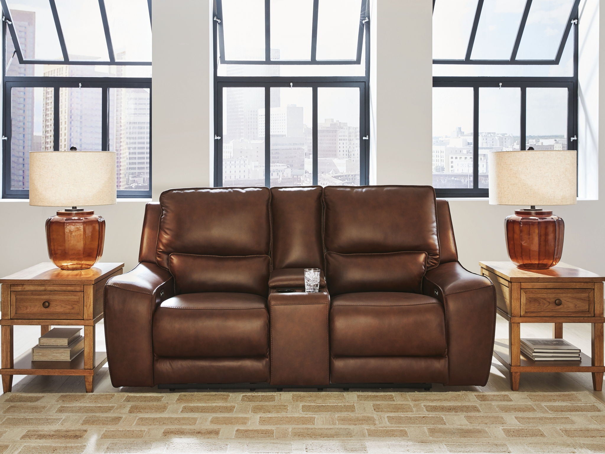 DeepWakes - Power Reclining Loveseat / Console / Adjustable Headrest - Urban Living Furniture (Los Angeles, CA)
