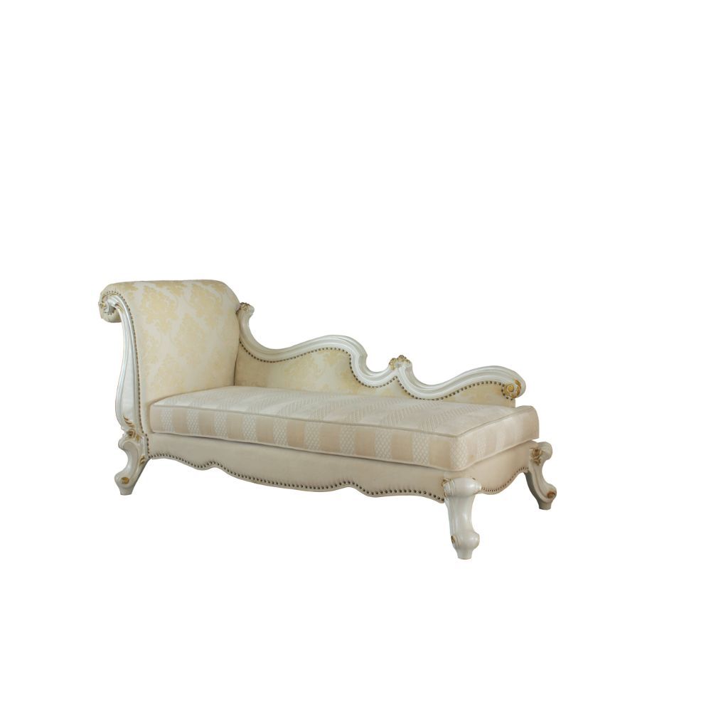 Picardy - Chaise Lounge With 2 Pillows - Pattern Fabric & Antique Pearl - Urban Living Furniture (Los Angeles, CA)