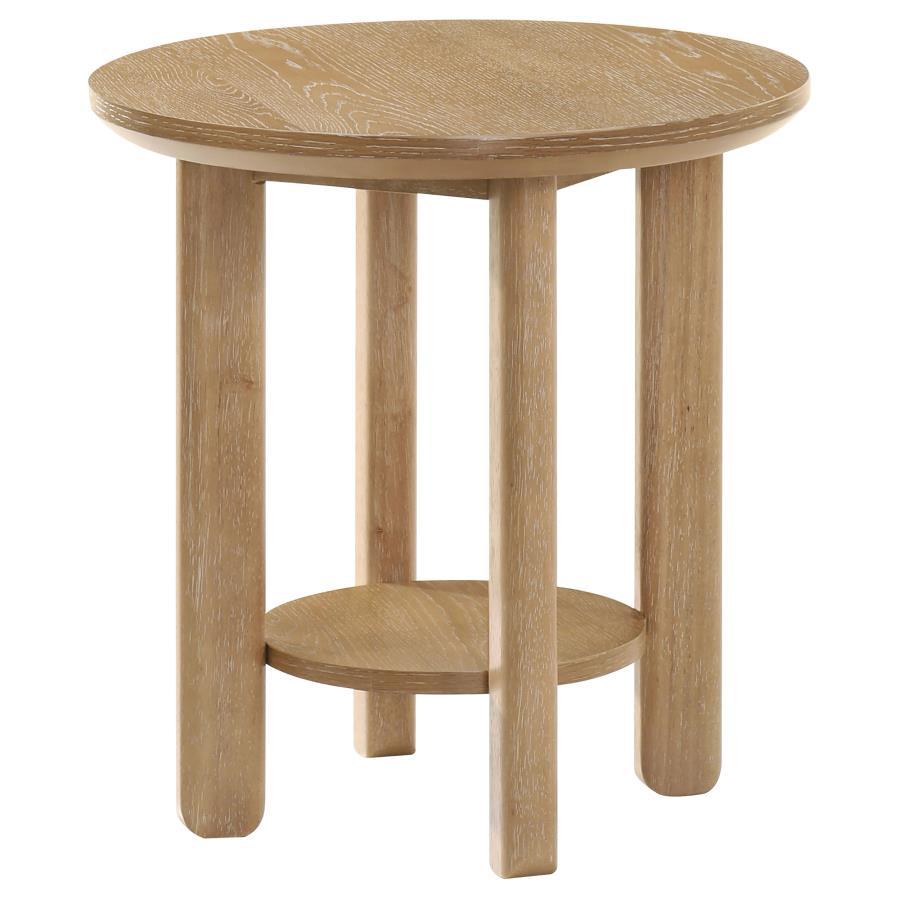 Ottowa - Round Wood Table With Shelf - Urban Living Furniture (Los Angeles, CA)