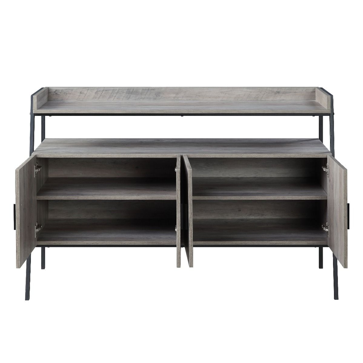 Samiya - TV Stand - Gray Oak & Black - Urban Living Furniture (Los Angeles, CA)