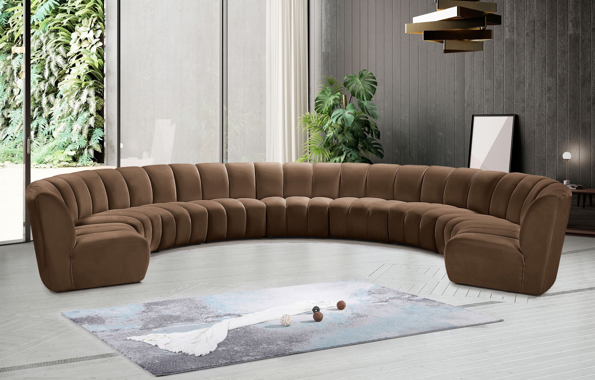 Infinity - 9 Piece Velvet Modular Sectional - Urban Living Furniture (Los Angeles, CA)