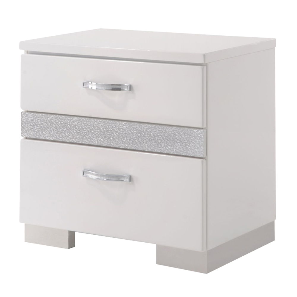 Naima II - Nightstand - White High Gloss - Urban Living Furniture (Los Angeles, CA)