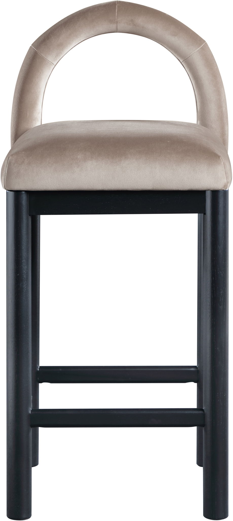 Conrad - Velvet Counter Stool With Black Legs - Urban Living Furniture (Los Angeles, CA)