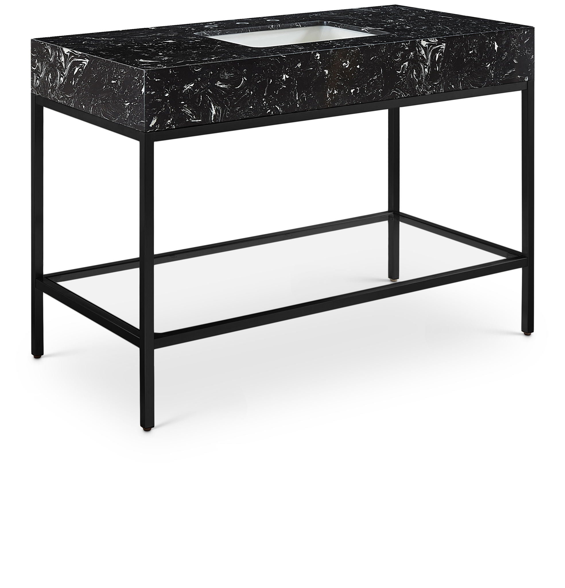 Marmo - Engineered Marble Bathroom Vanity With Black Base - Urban Living Furniture (Los Angeles, CA)