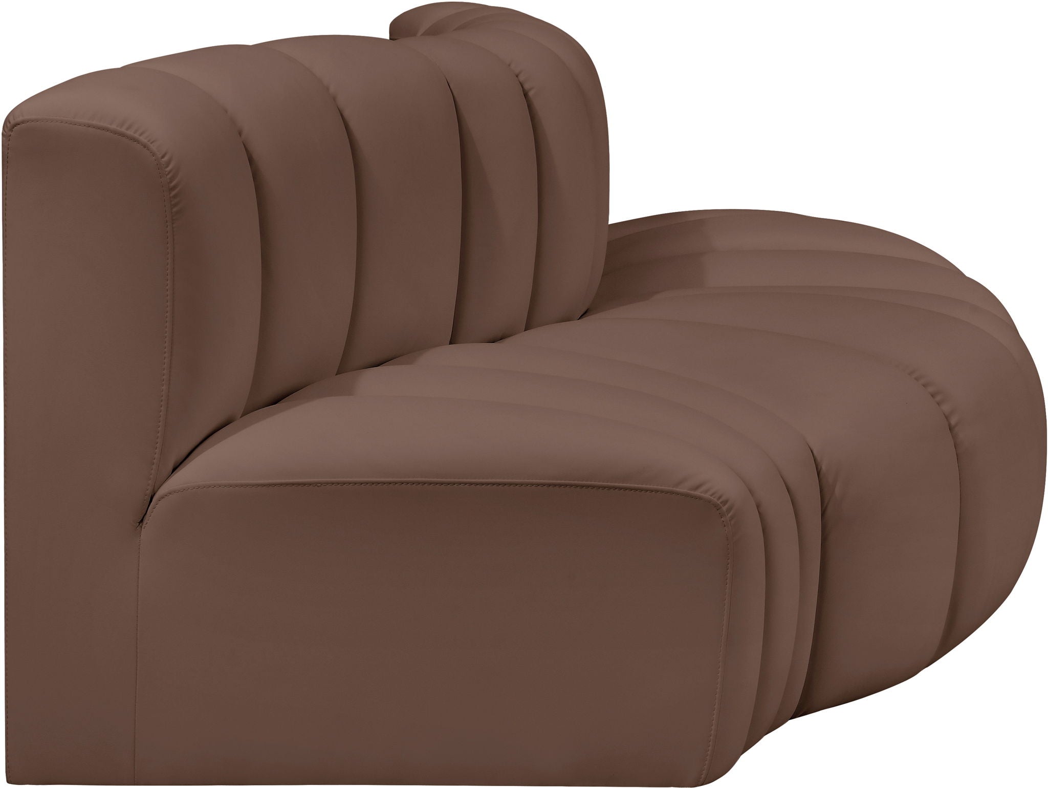 Arc - Faux Leather 3 Piece Modular Sofa - Urban Living Furniture (Los Angeles, CA)