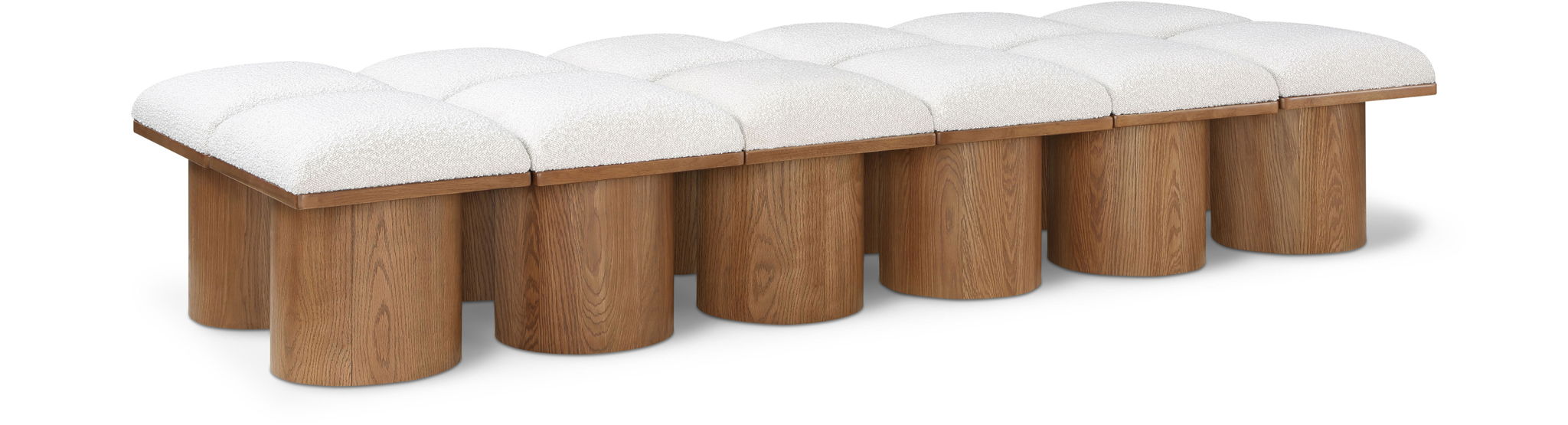 Pavilion - 12 Piece Modular Bench With Brown Base - Urban Living Furniture (Los Angeles, CA)
