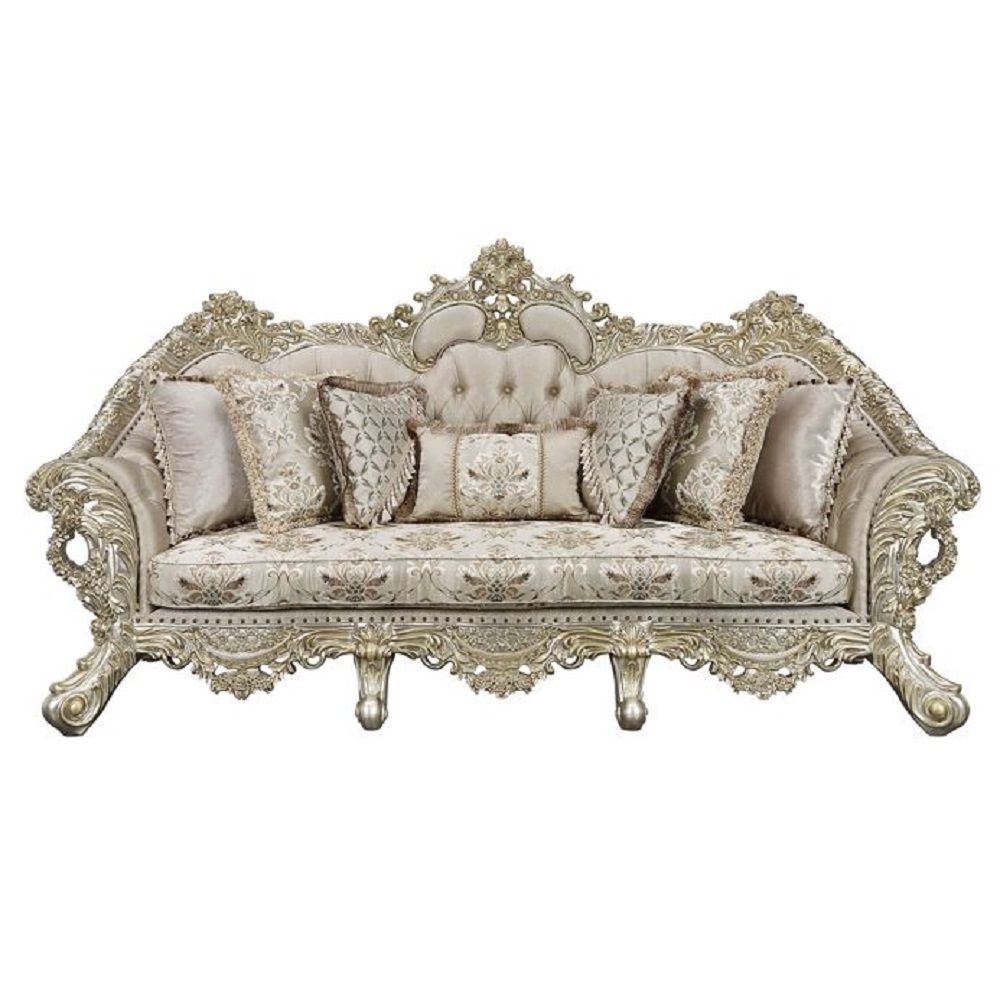 Danae - Sofa With 7 Pillows - Fabric, Champagne & Gold - Urban Living Furniture (Los Angeles, CA)