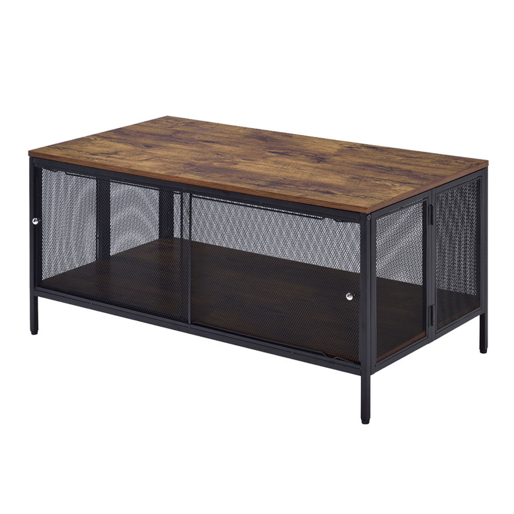 Winam - Coffee Table - Antique Oak & Black - Urban Living Furniture (Los Angeles, CA)