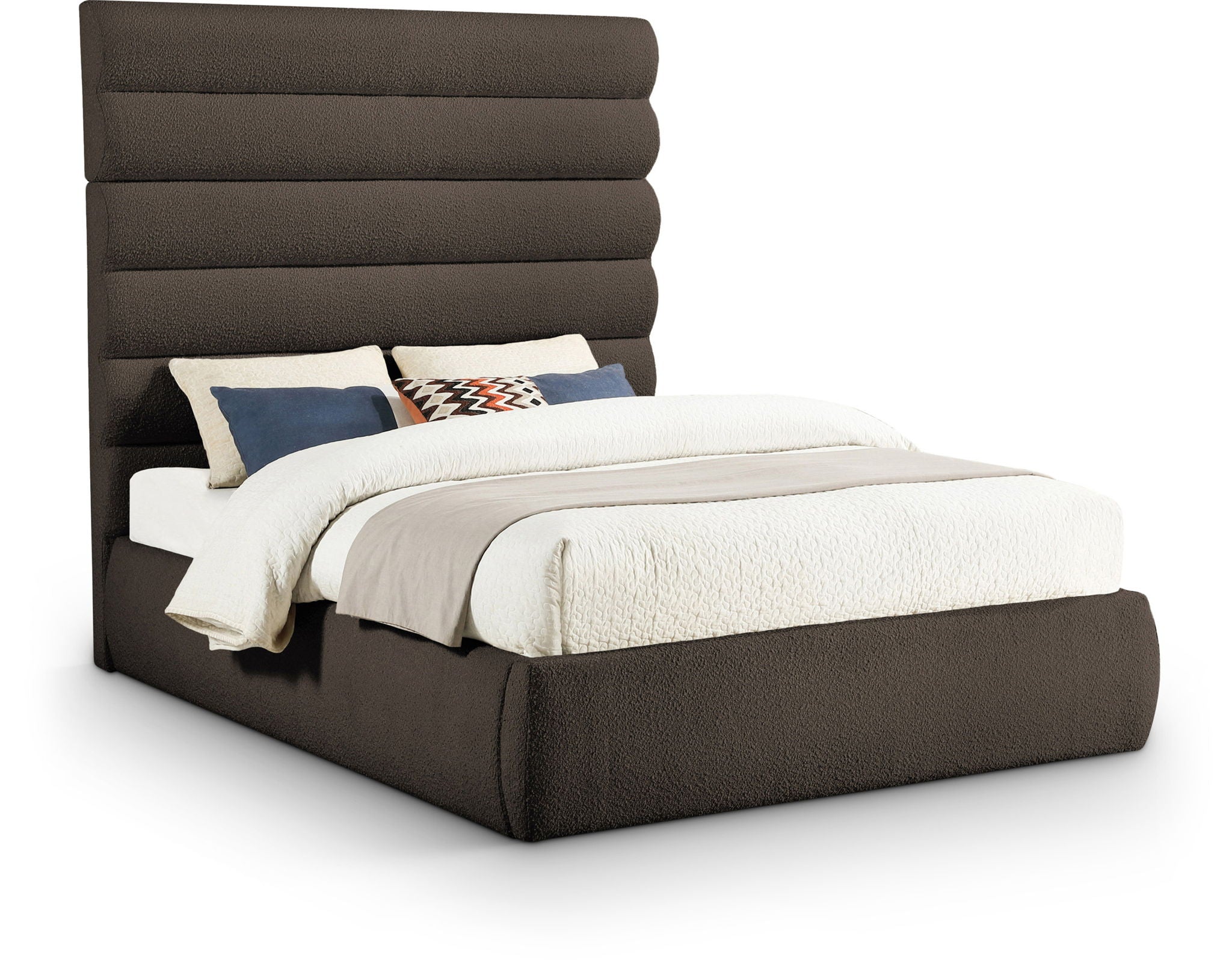 Adam - Boucle Fabric Bed With 70.5" Headboard - Urban Living Furniture (Los Angeles, CA)