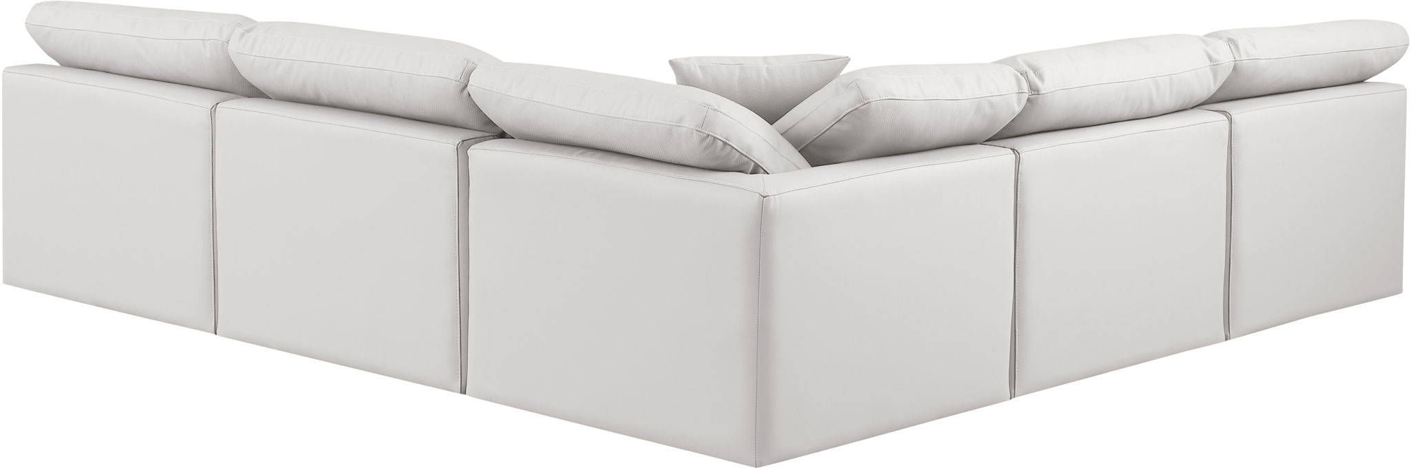 Indulge - Faux Leather 5 Piece Modular Corner Armless Sectional - Urban Living Furniture (Los Angeles, CA)