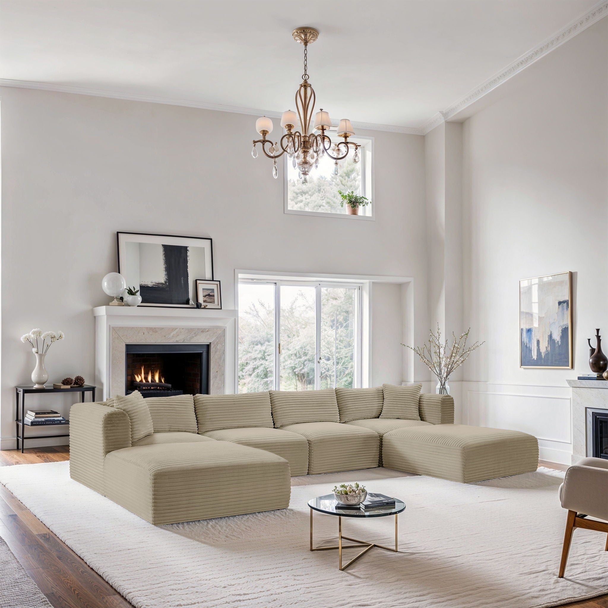Shaggy - 6 Piece Modular Sectional With 2 Ottomans - Urban Living Furniture (Los Angeles, CA)