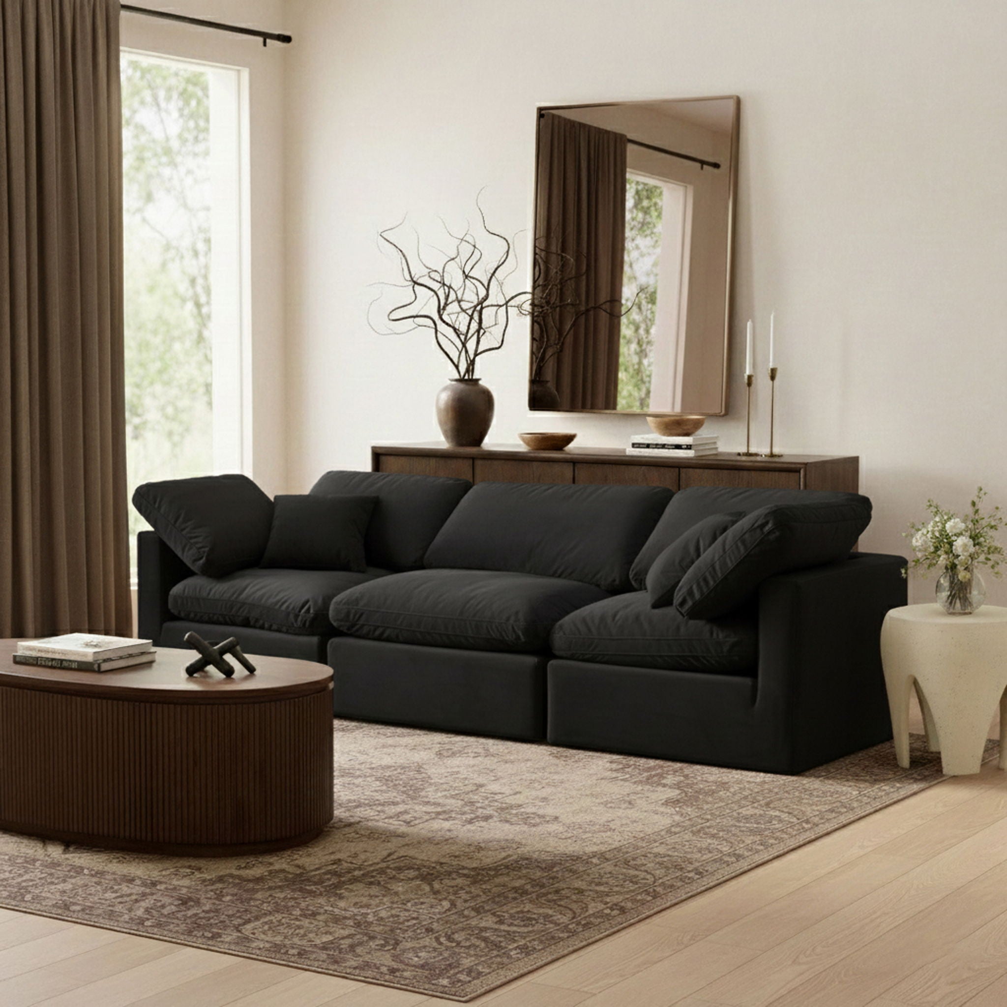 Indulge - Velvet 3 Seat Modular Sofa - Urban Living Furniture (Los Angeles, CA)