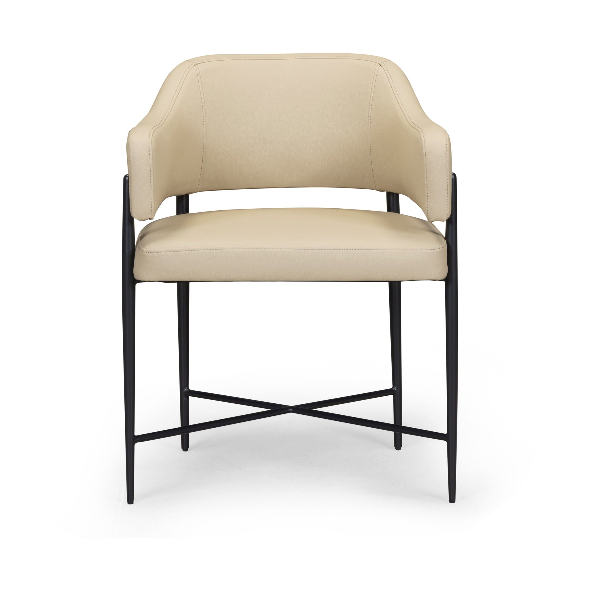 Sezanne - Vegan Leather Dining Chair - Taupe - Urban Living Furniture (Los Angeles, CA)