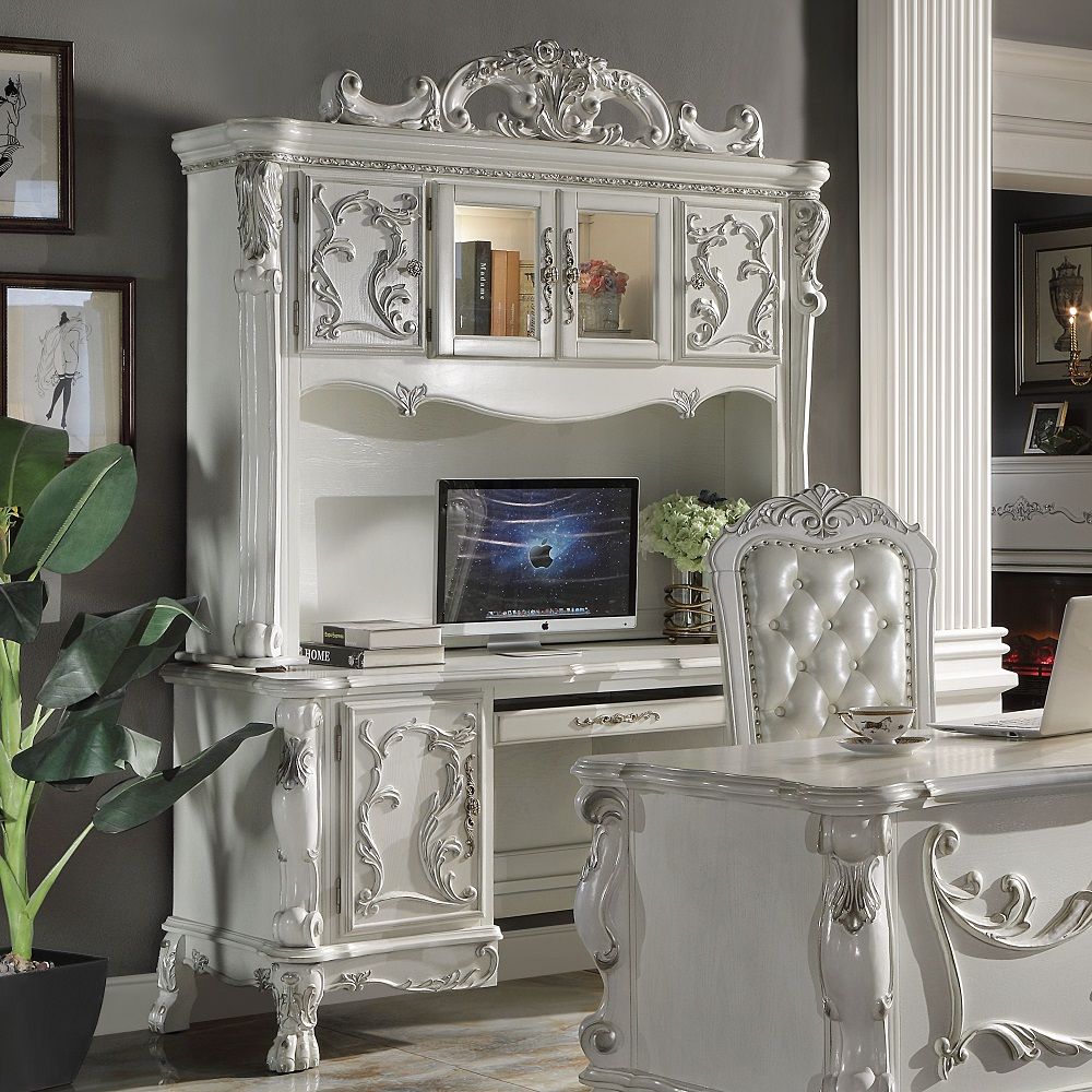 Dresden - Computer Desk & Hutch - Bone White - Urban Living Furniture (Los Angeles, CA)
