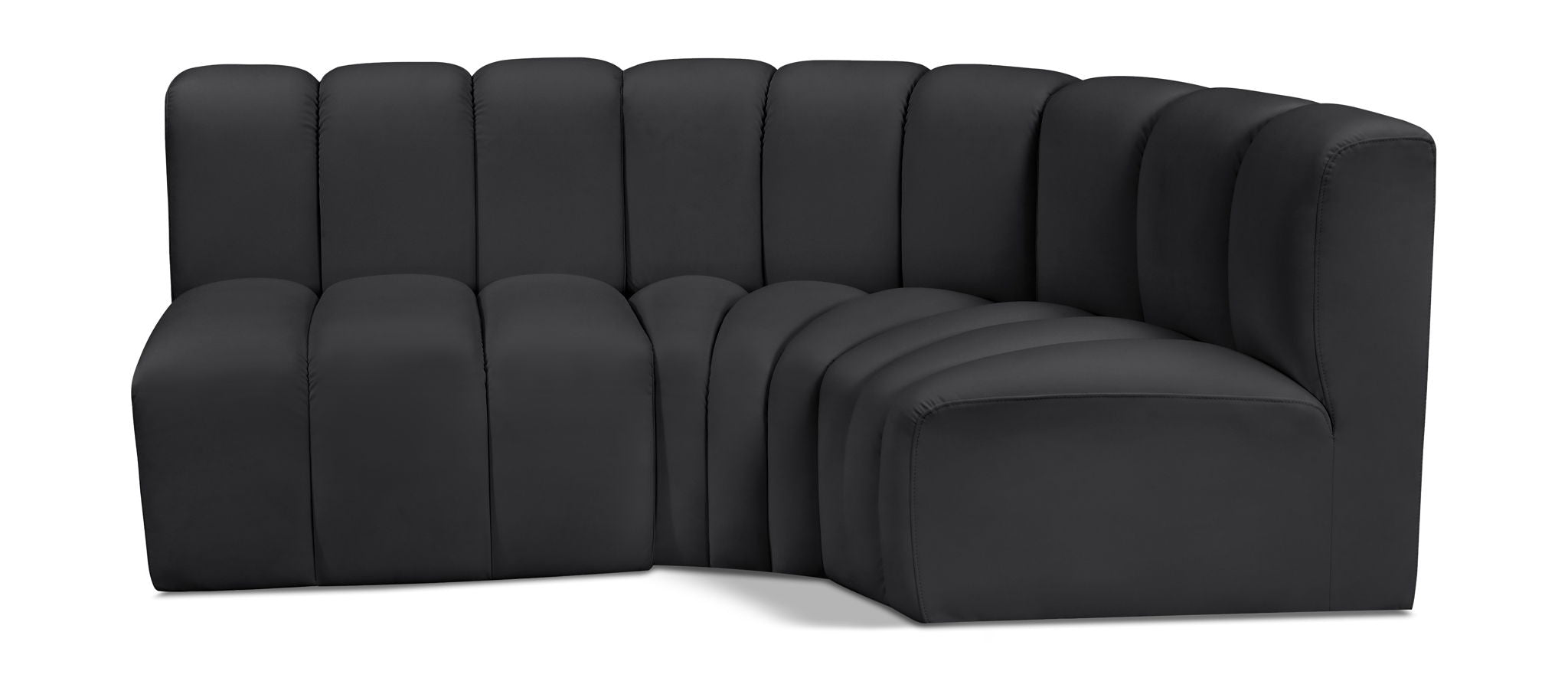 Arc - Faux Leather 3 Piece Sofa - Urban Living Furniture (Los Angeles, CA)