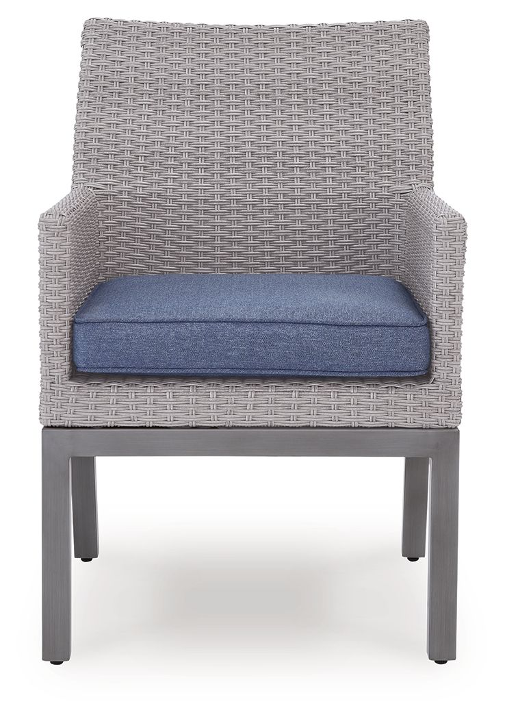 Half Moon Beach - Arm Chair With Cushion (Set of 2) - Blue / Gray - Urban Living Furniture (Los Angeles, CA)