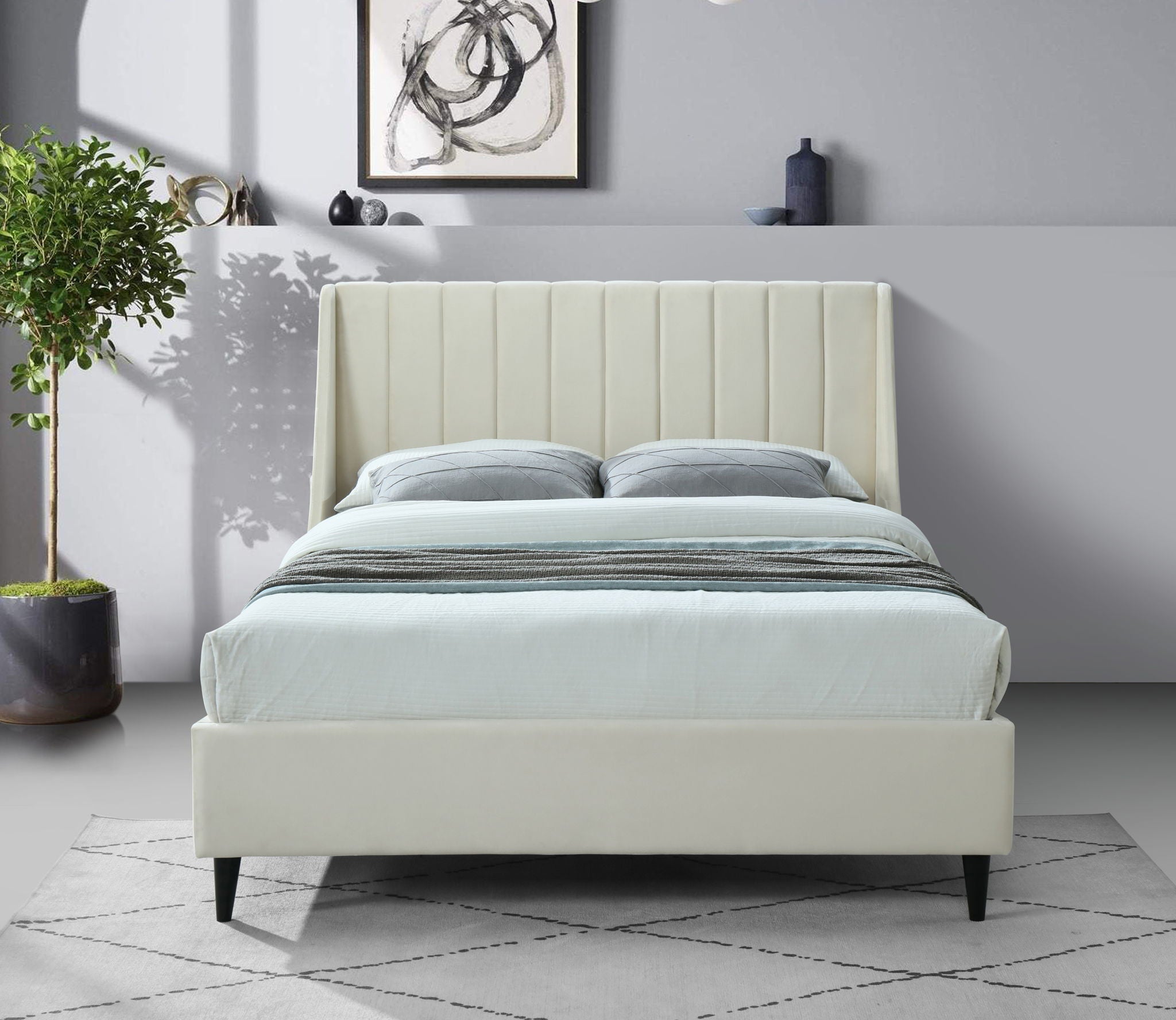 Eva - Velvet Bed - Urban Living Furniture (Los Angeles, CA)