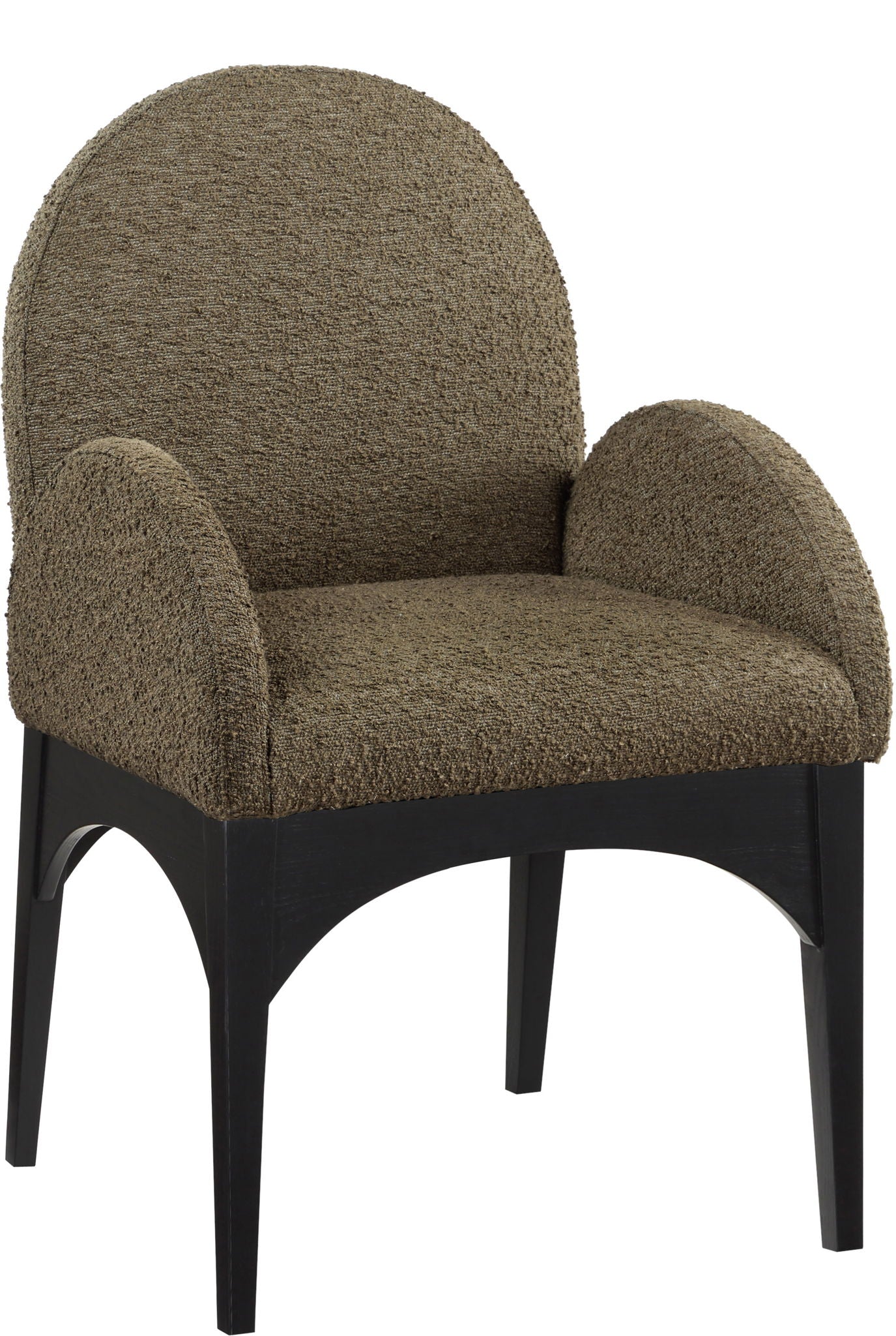 Waldorf - Boucle Dining Arm Chair With Black Legs - Urban Living Furniture (Los Angeles, CA)