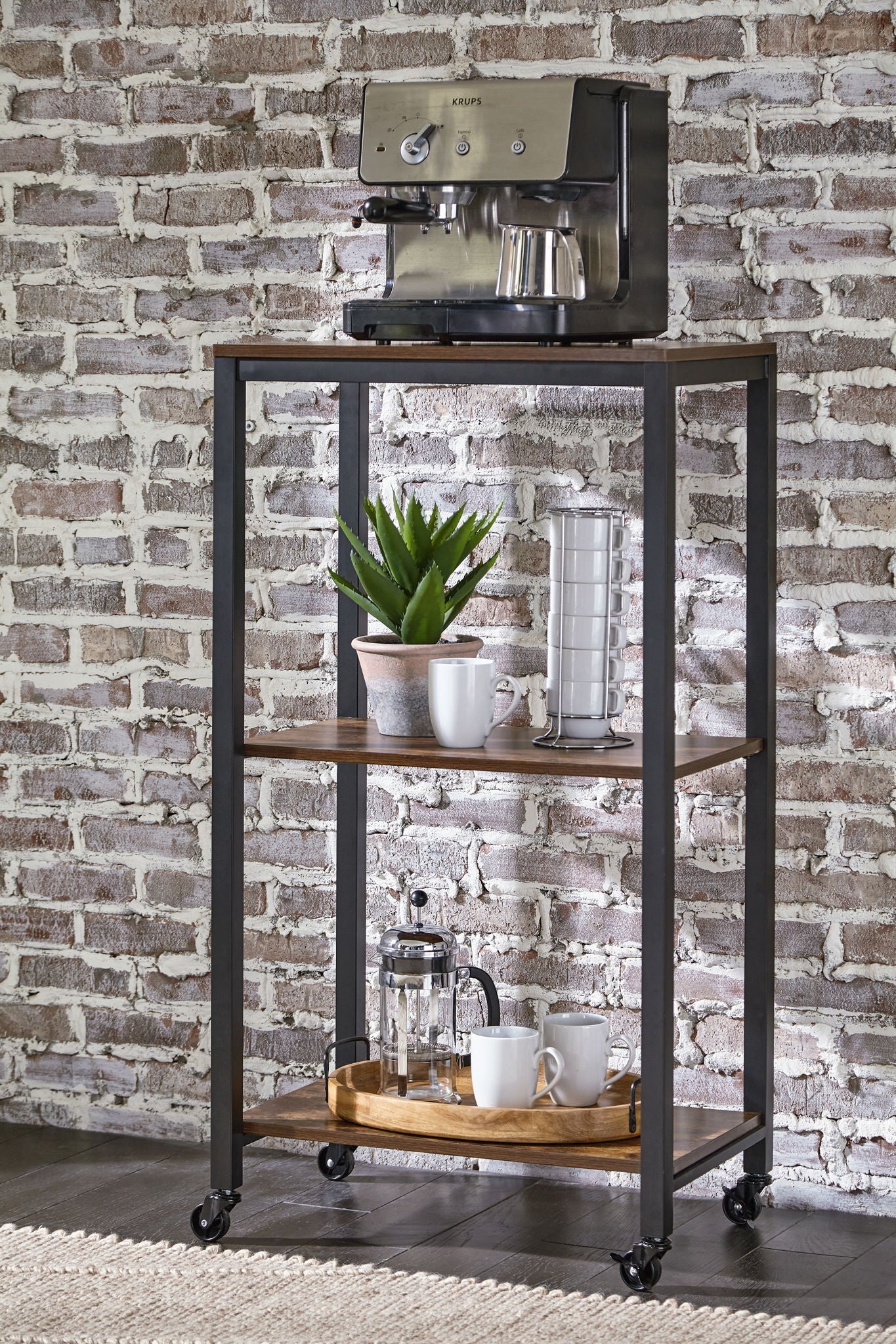 Bevinfield - Brown / Black - Bar Cart - Urban Living Furniture (Los Angeles, CA)