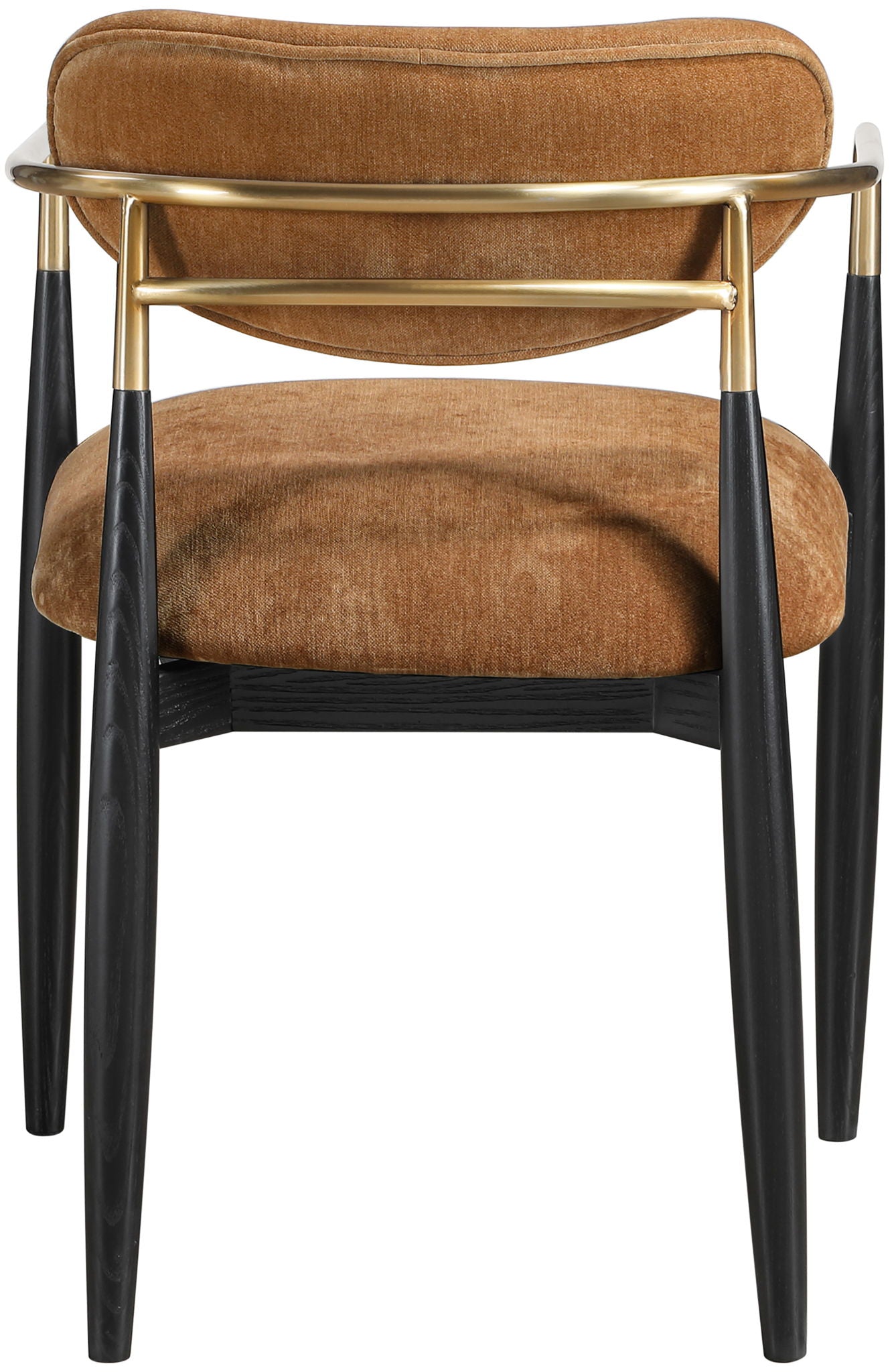 Riccio - Fabric Dining Arm Chair (Set of 2) - Black And Gold Frame - Urban Living Furniture (Los Angeles, CA)