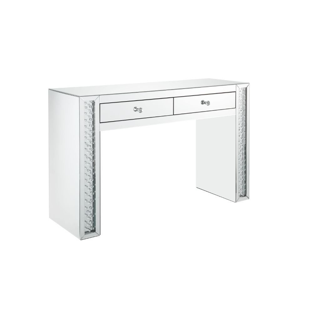 Nysa - Vanity Desk - Mirrored & Faux Crystals - Urban Living Furniture (Los Angeles, CA)