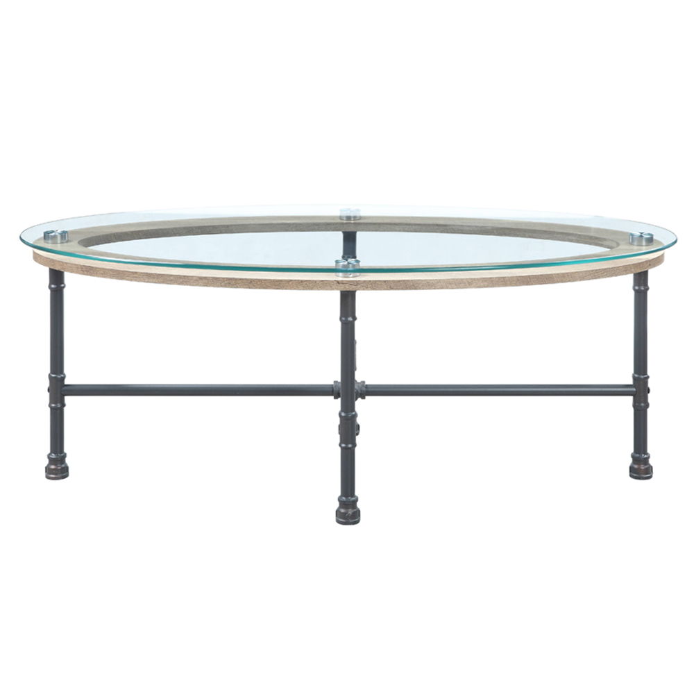 Brantley - Coffee Table - Clear Glass & Sandy Gray - Urban Living Furniture (Los Angeles, CA)